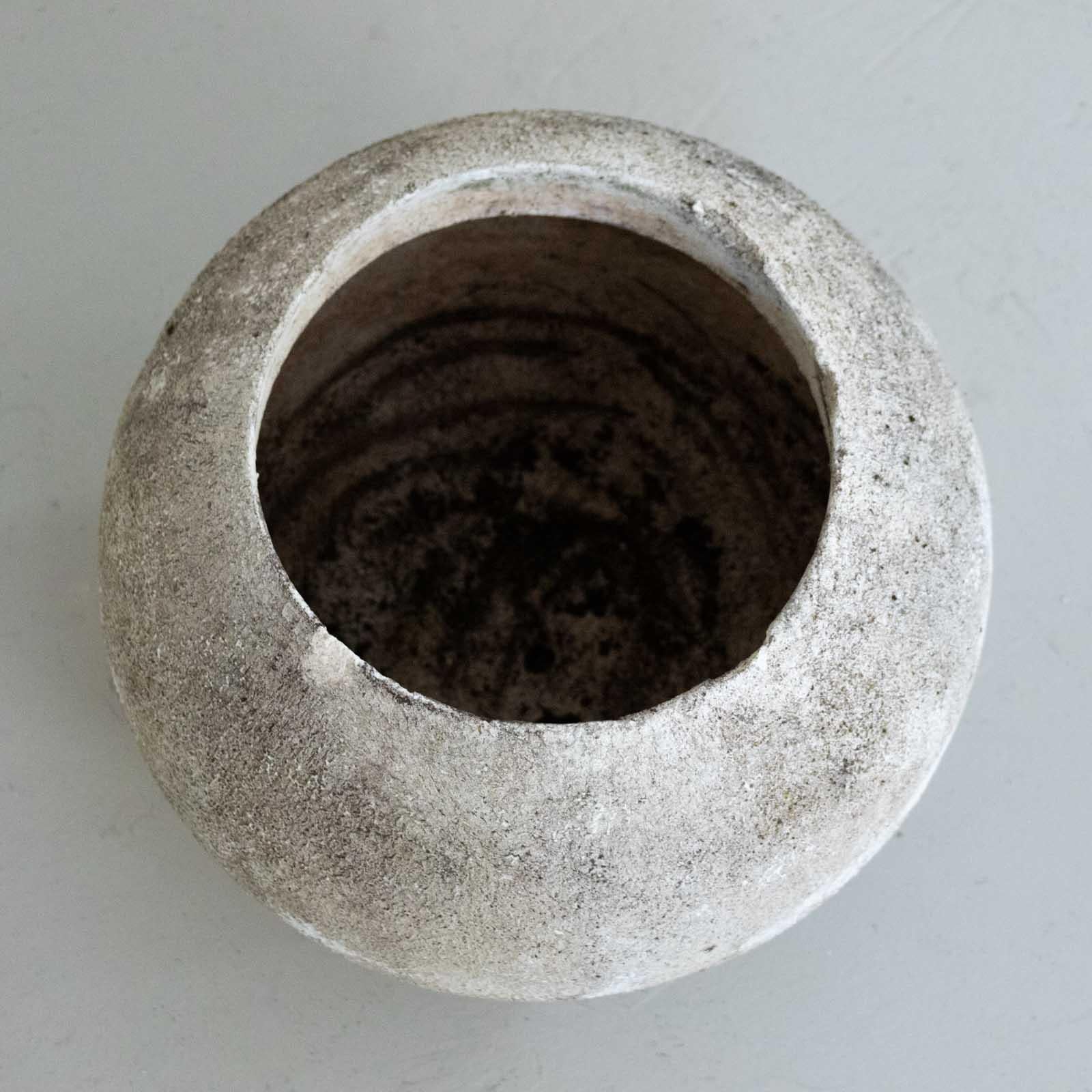 1960's French Concrete Ball Planter, Small 4