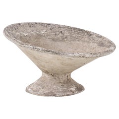 Antique 1960s French Concrete Planter By Willy Guhl