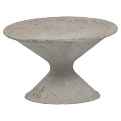 Vintage 1960s French Concrete Planter By Willy Guhl