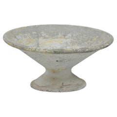 Vintage 1960s French Concrete Planter By Willy Guhl