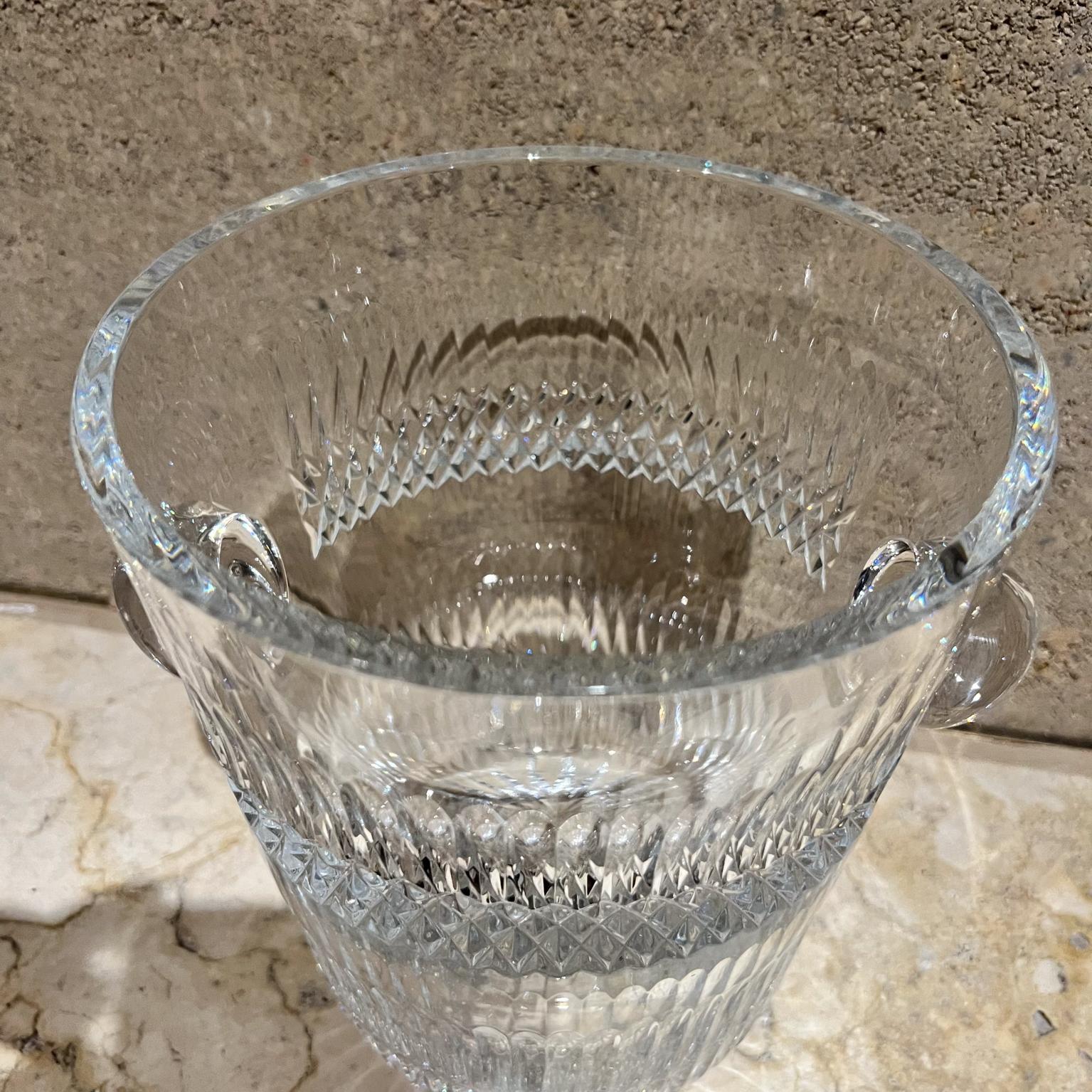 1960er Jahre Französisch Schliff Kristall Champagner Eiskübel Baccarat im Angebot 1