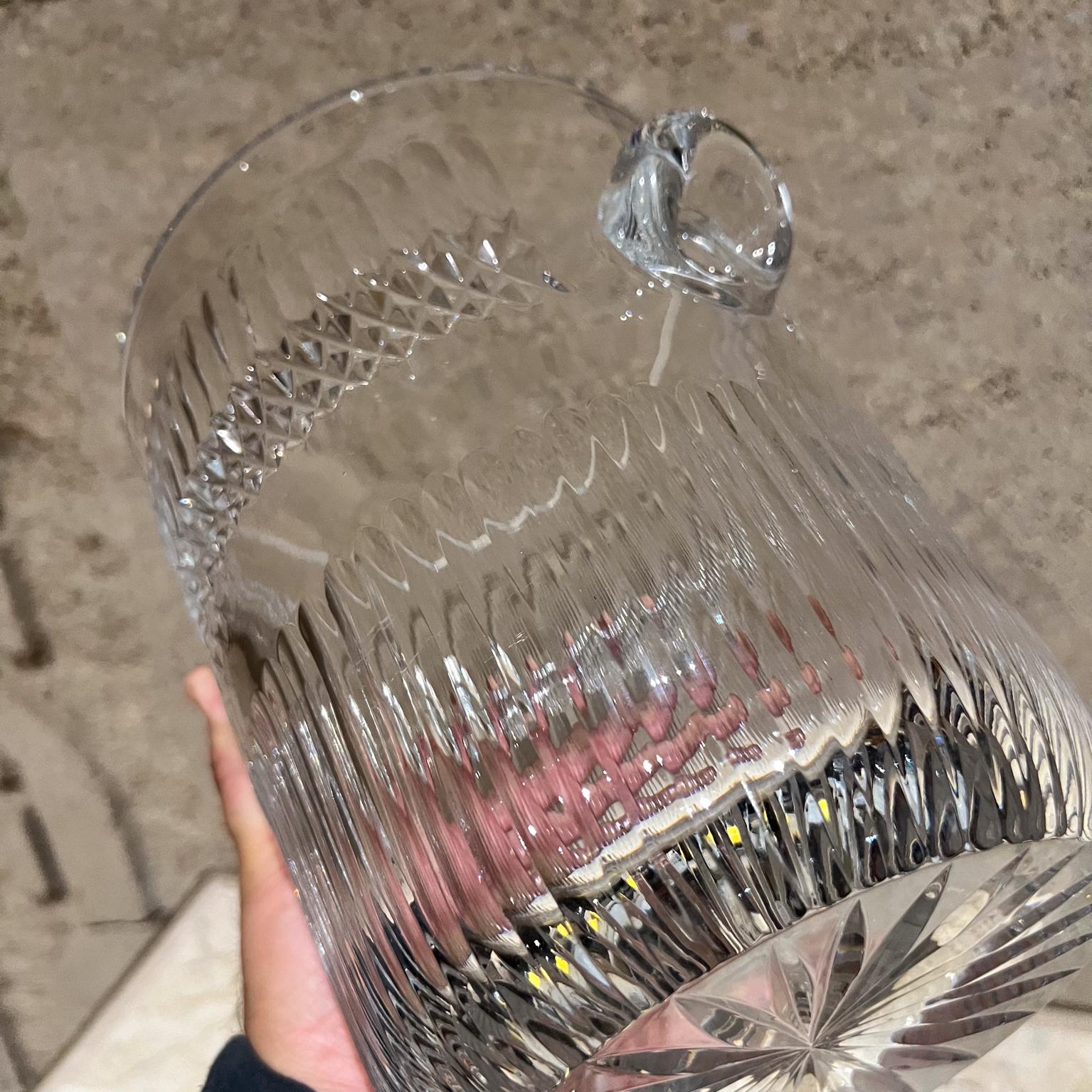 1960er Jahre Französisch Schliff Kristall Champagner Eiskübel Baccarat im Angebot 4