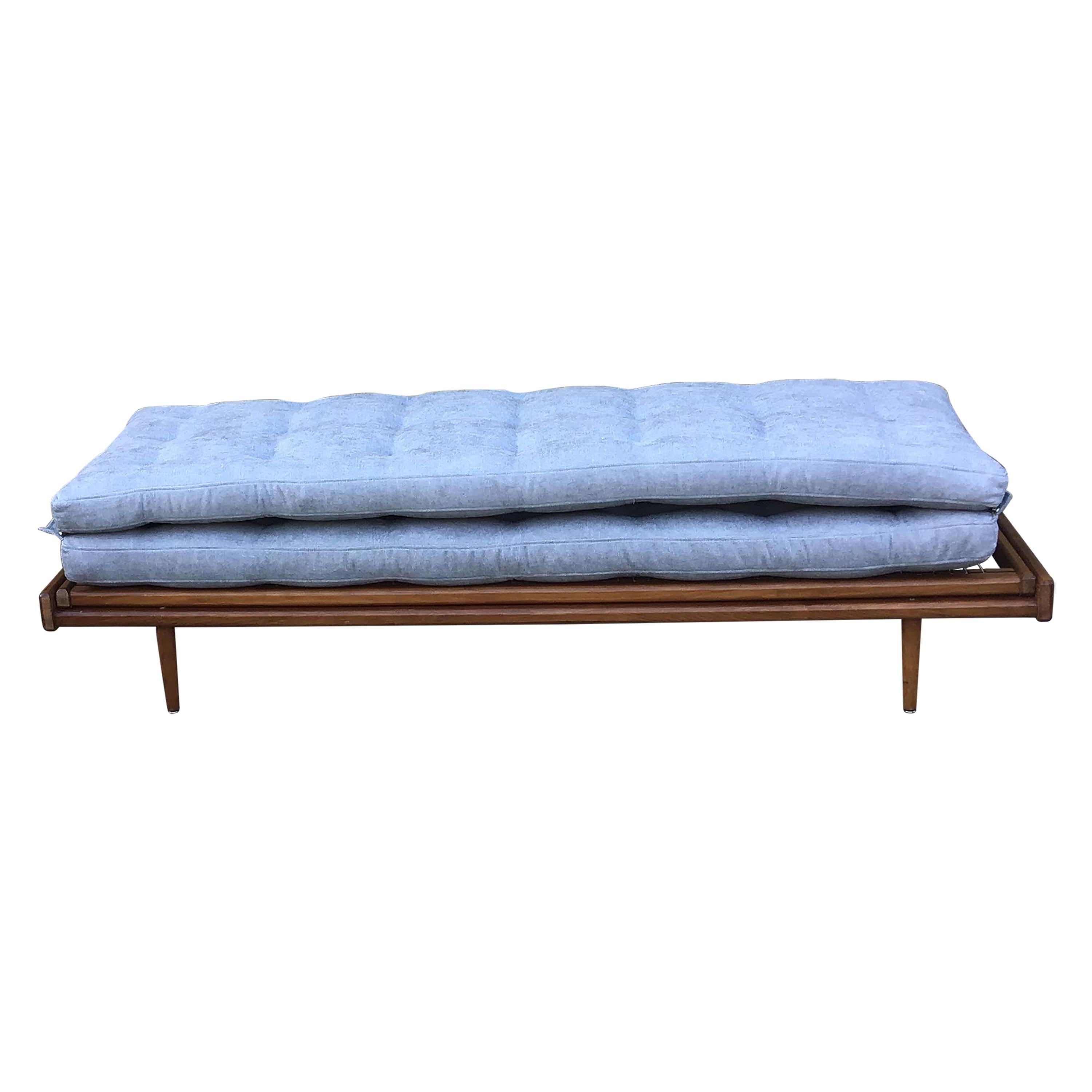 1960s French Daybed by Georges Tigien/1960s French Sofabed/1960s Blue Sofa