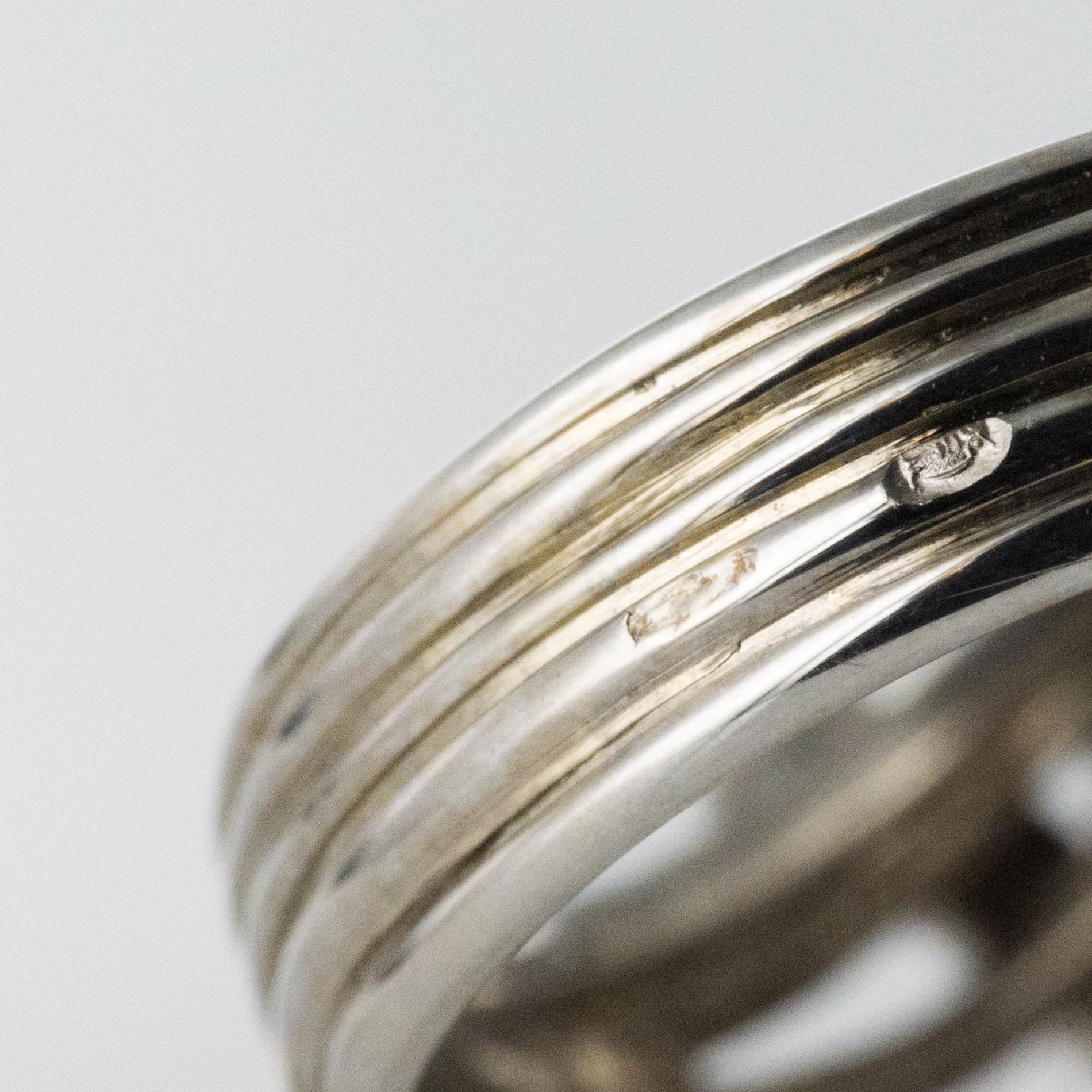 1960s French Diamond Gold Dome Ring 6