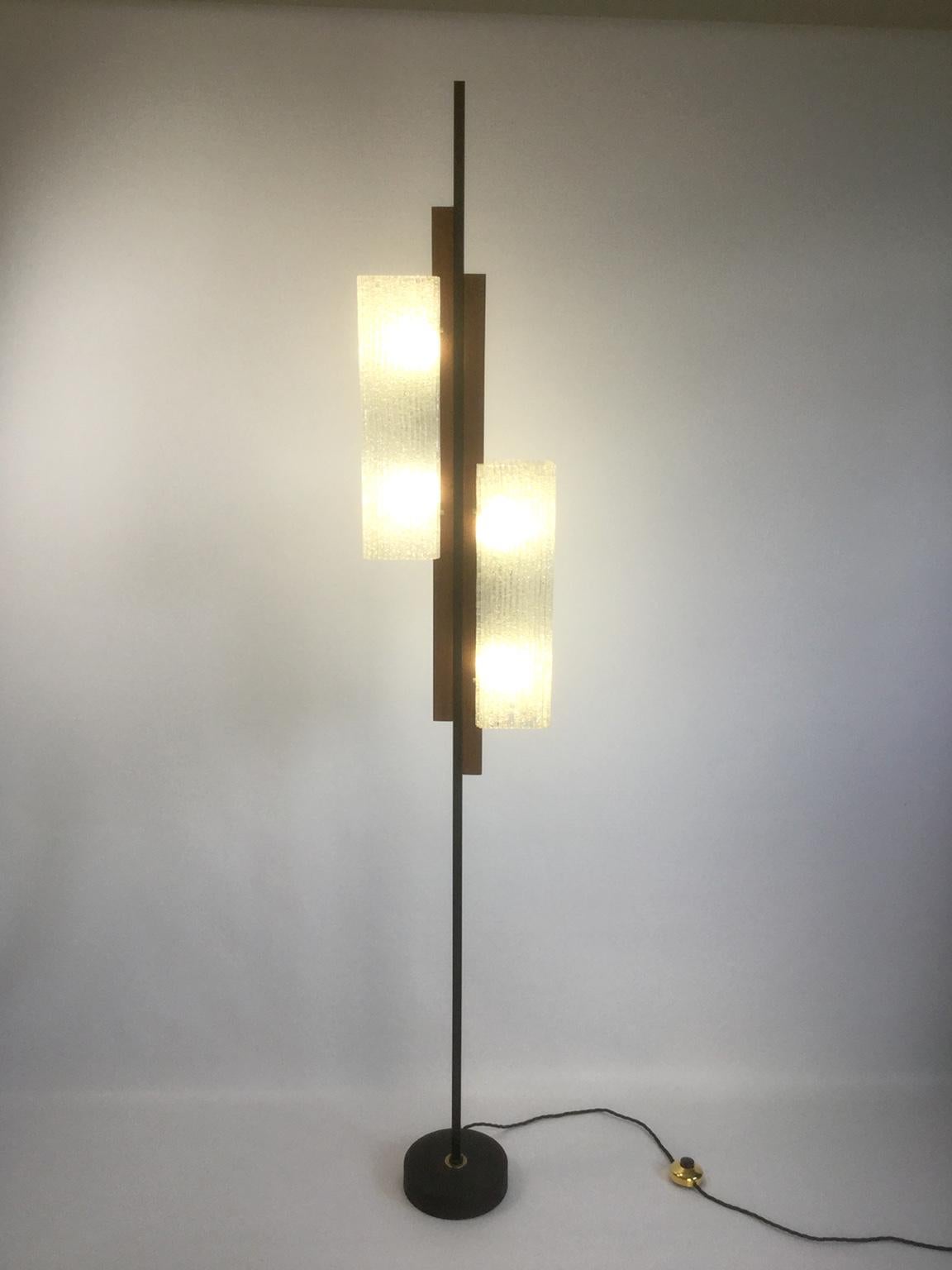 Mid-Century Modern 1960s French Floor Lamp Attributed to Maison Arlus