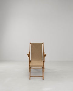 1960s French Folding Chaise Lounge Chair