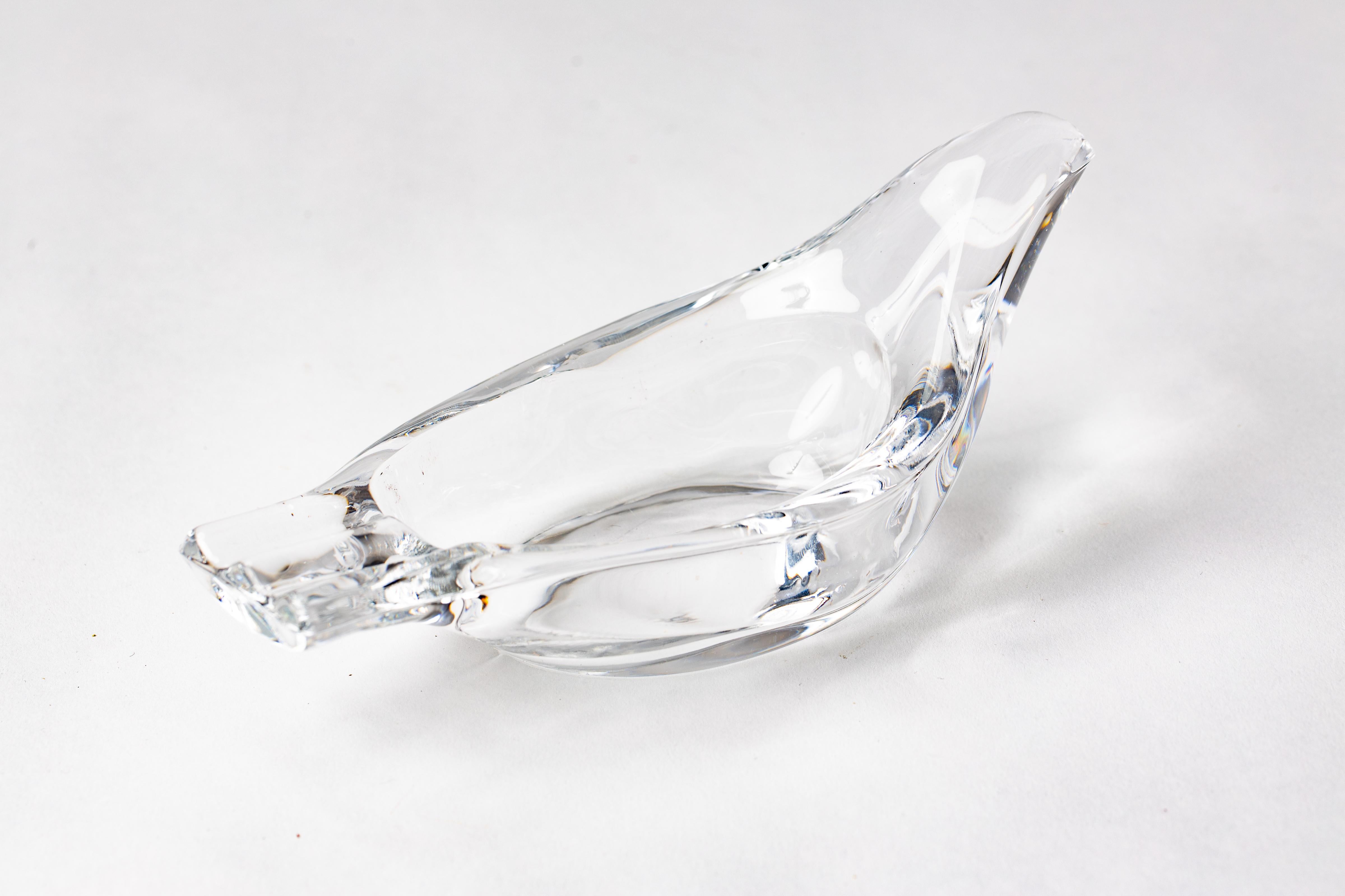 1960's Französisch Glas Taube Aschenbecher (Geformt) im Angebot