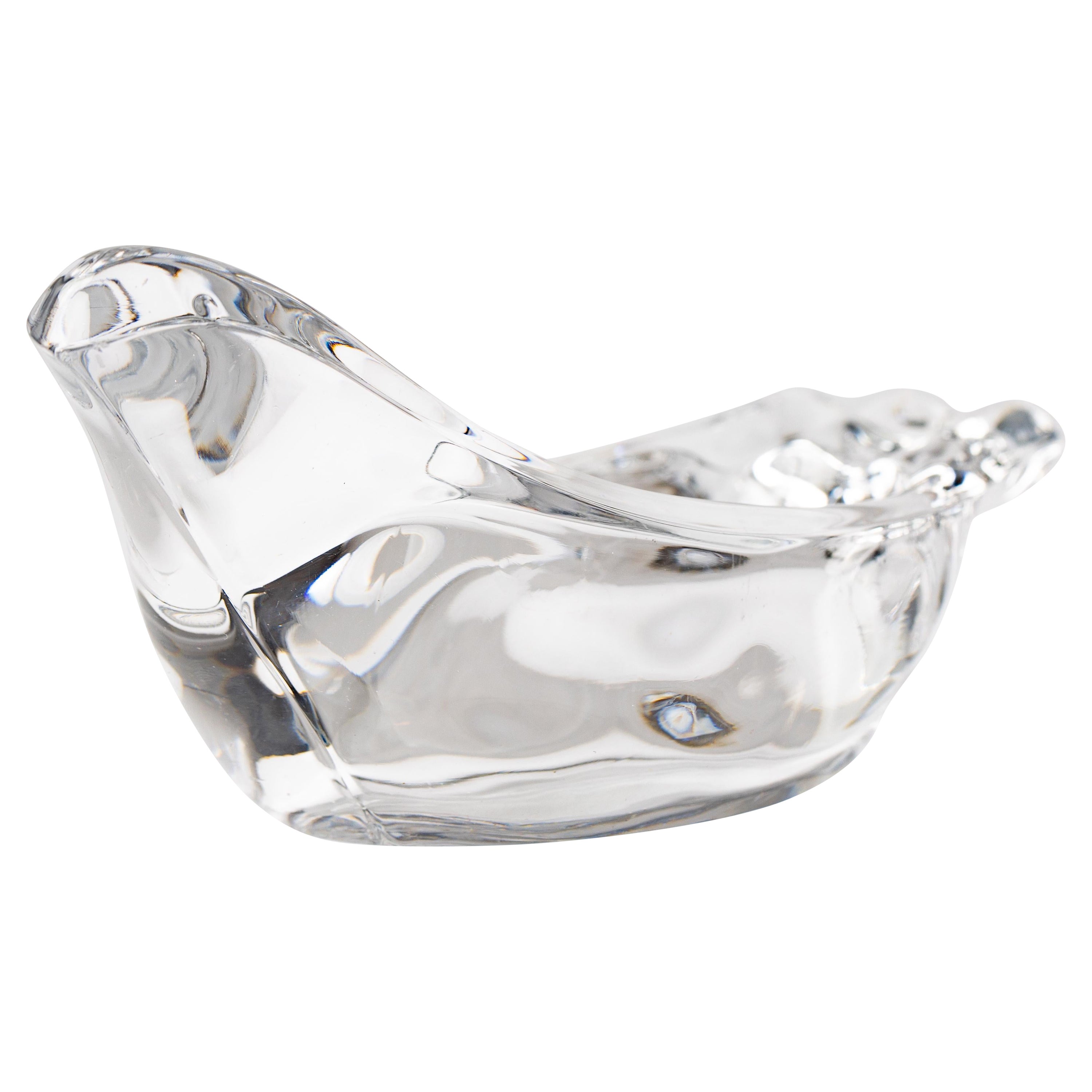 1960's Französisch Glas Taube Aschenbecher im Angebot