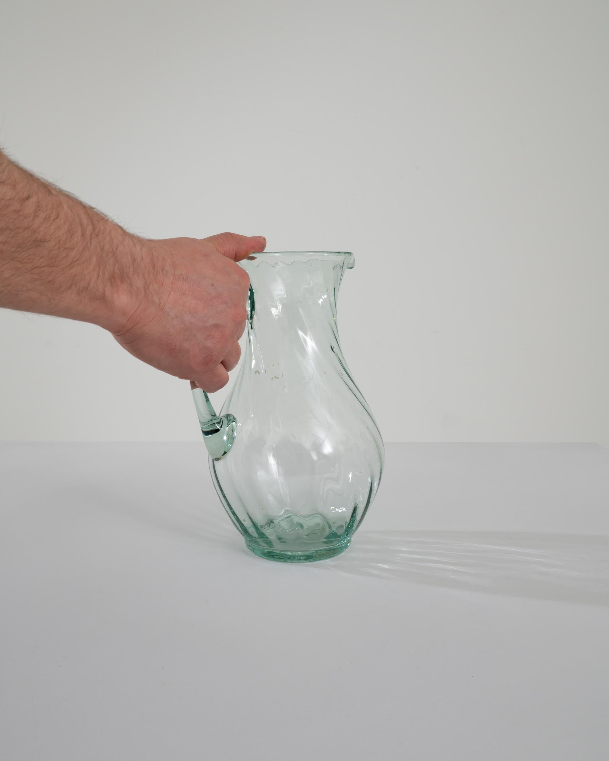 Mid-20th Century 1960s French Glass Jug