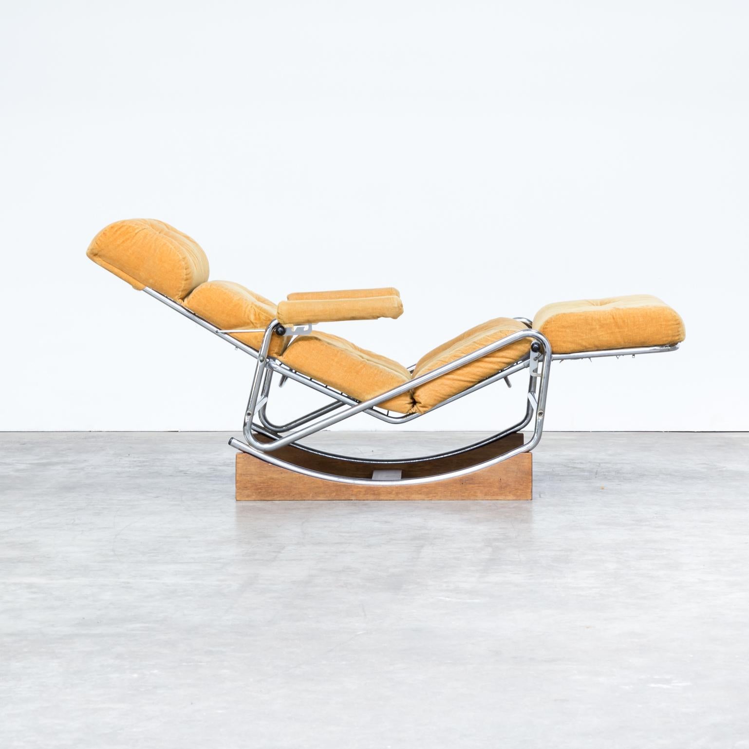 1960s French Lounge Rocking Chair by Lama In Good Condition For Sale In Amstelveen, Noord