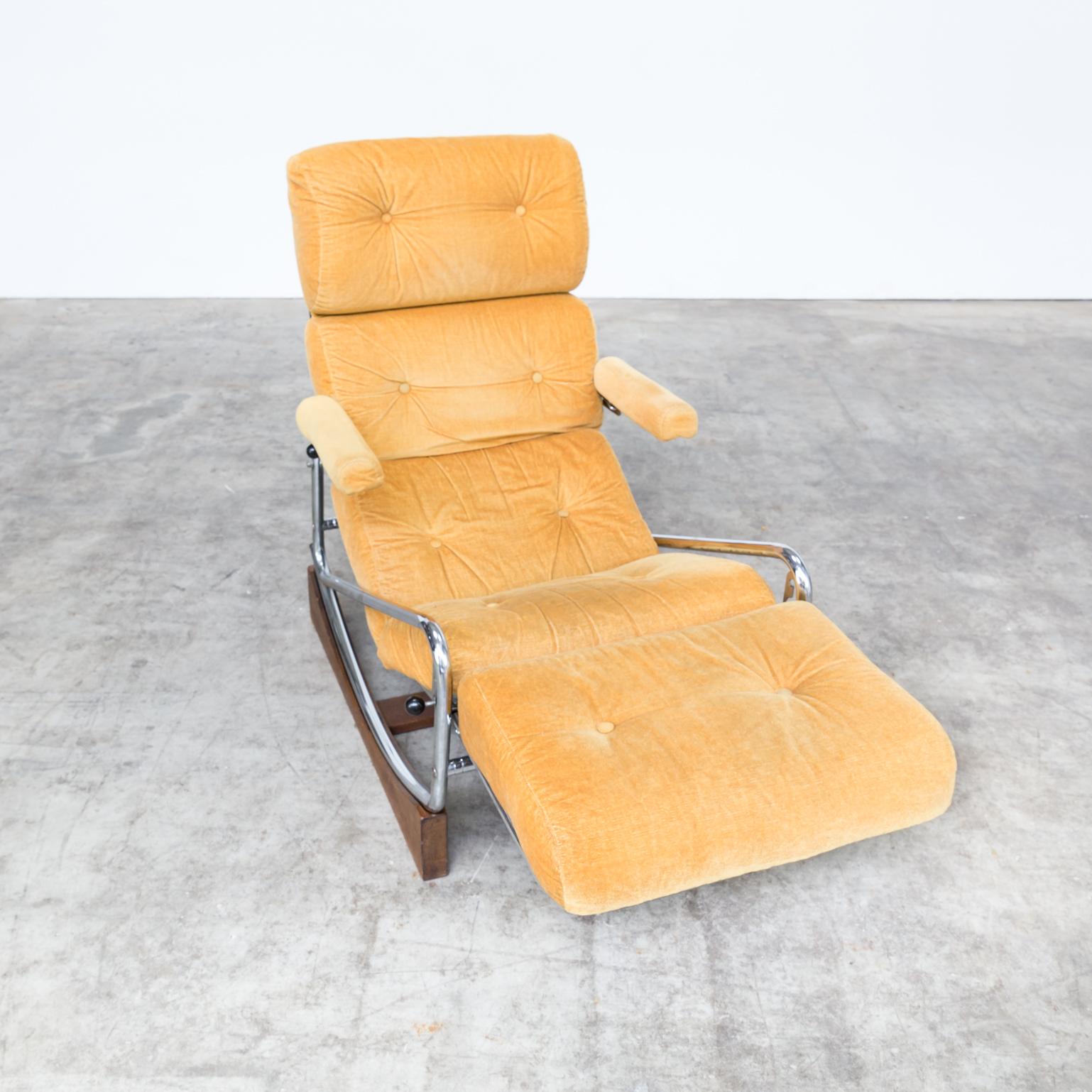1960s French Lounge Rocking Chair by Lama For Sale 1