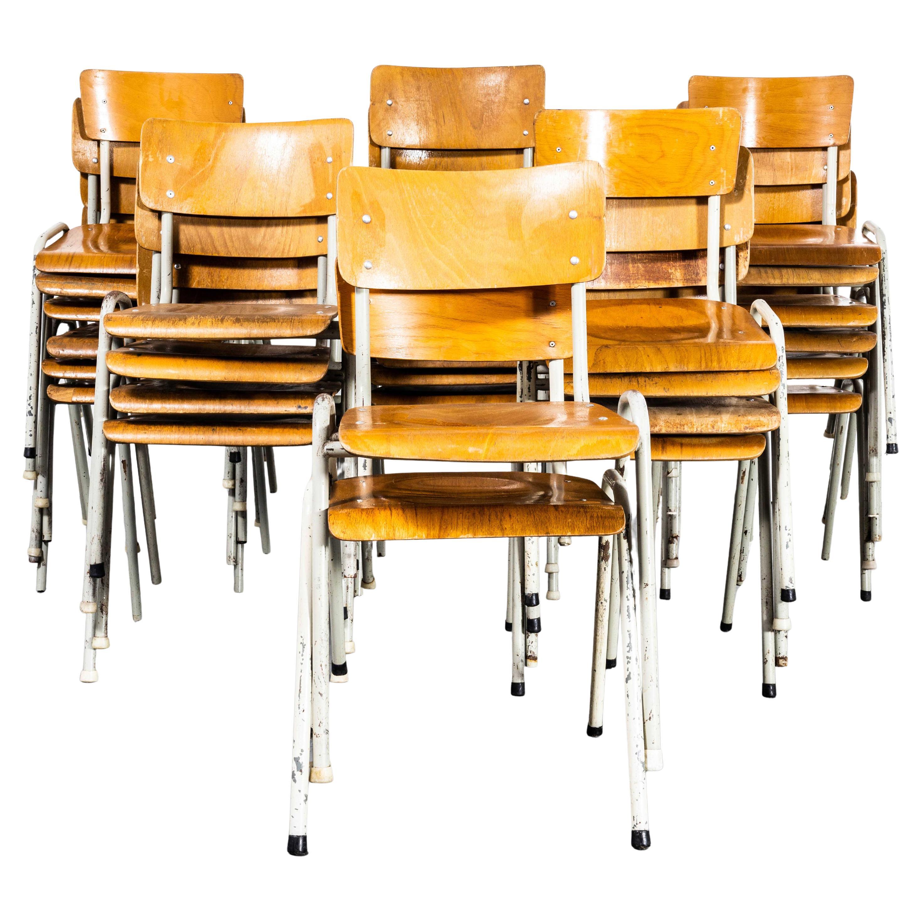 1960's French Metal Framed Stacking University - Dining Chairs - Large Quantitie