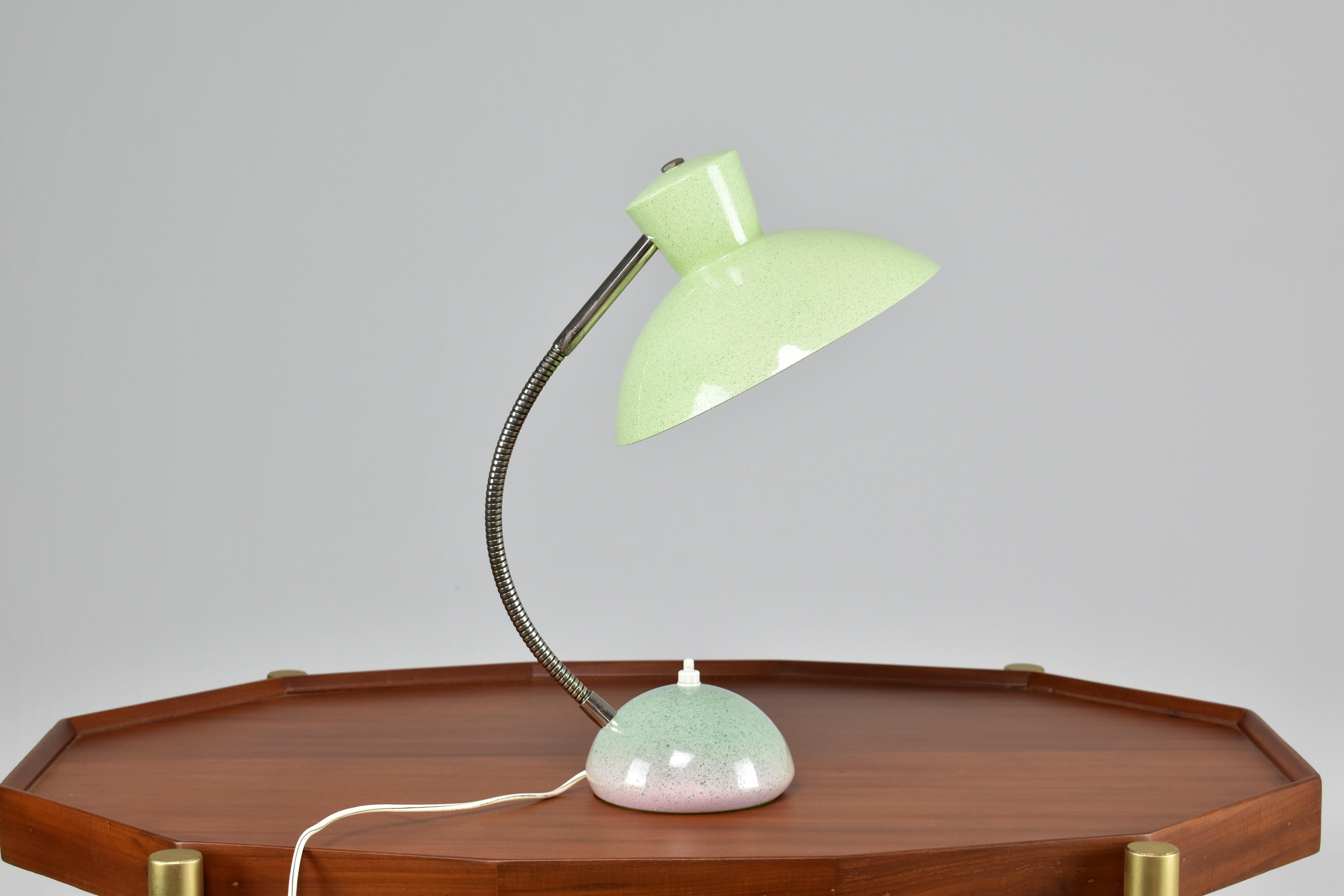 Aluminum 1960's French Mid-Century Desk Lamp For Sale