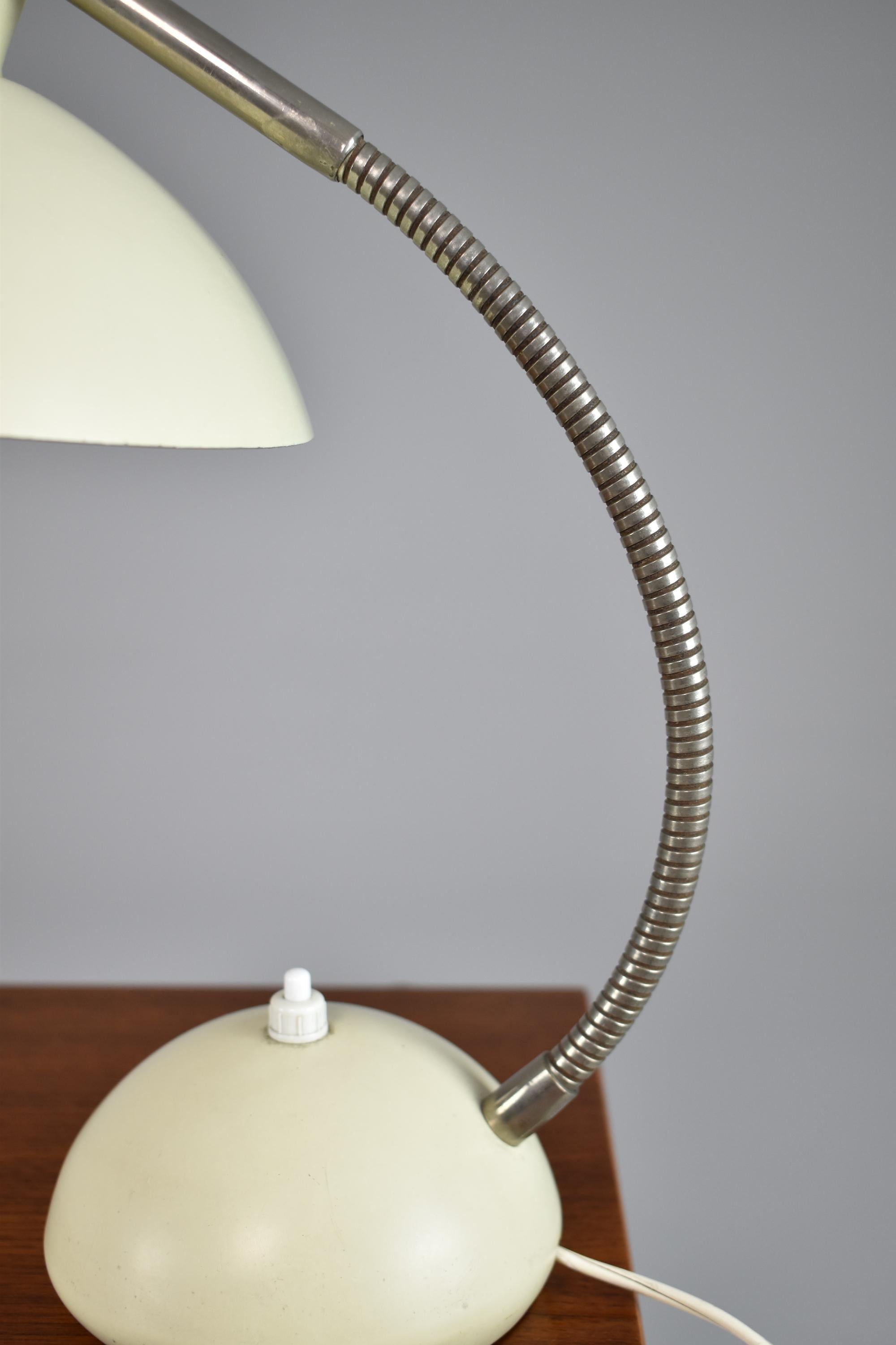 Aluminum 1960's French Mid-Century Desk Lamp For Sale