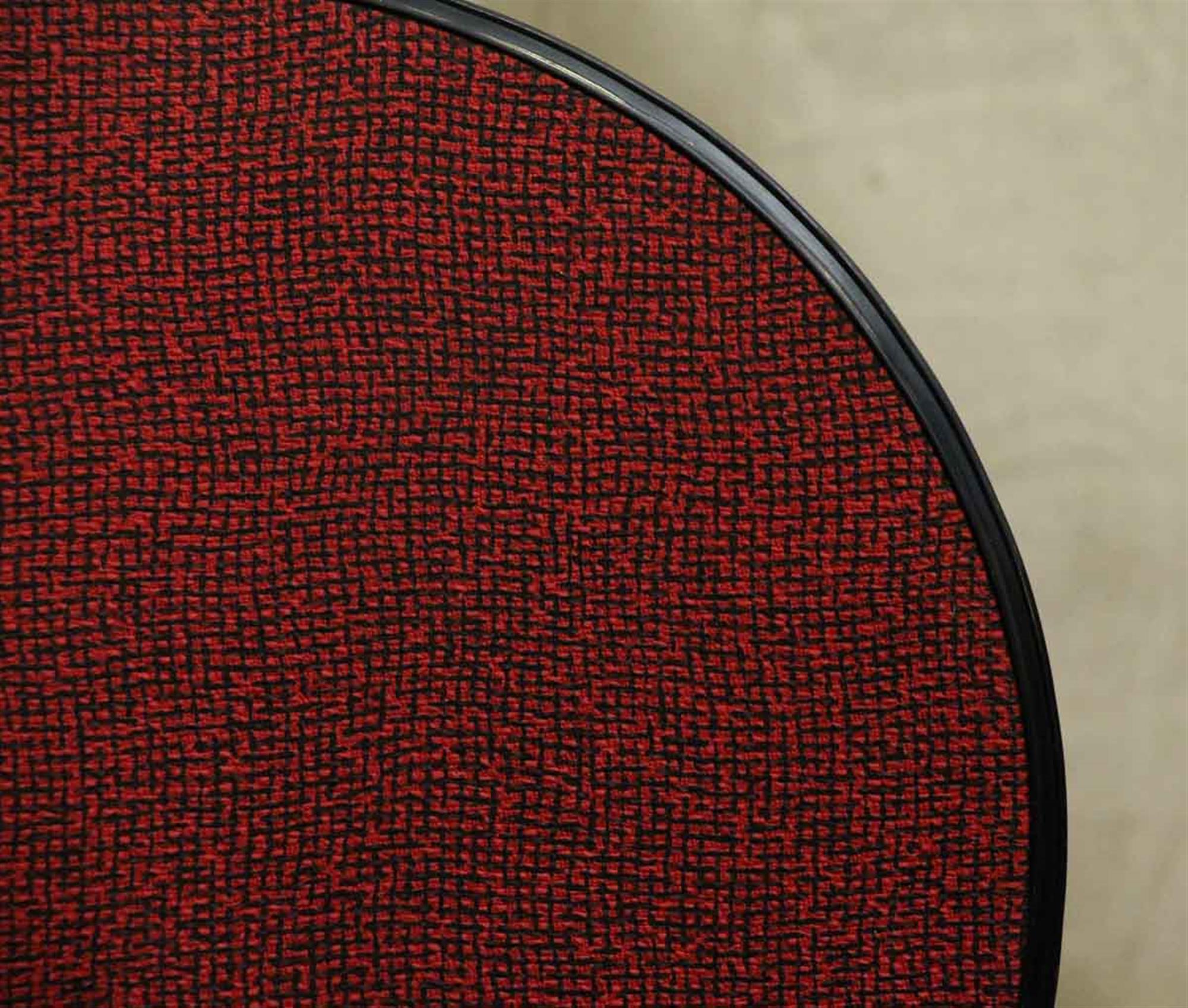 1960s French Mid-Century Modern Black and Red Chair In Excellent Condition In New York, NY