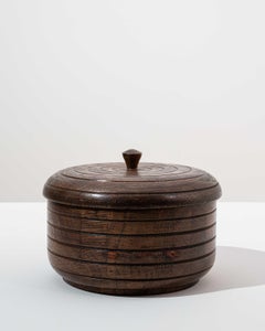 1960s French Mid-Century Modern Turned Lidded Box