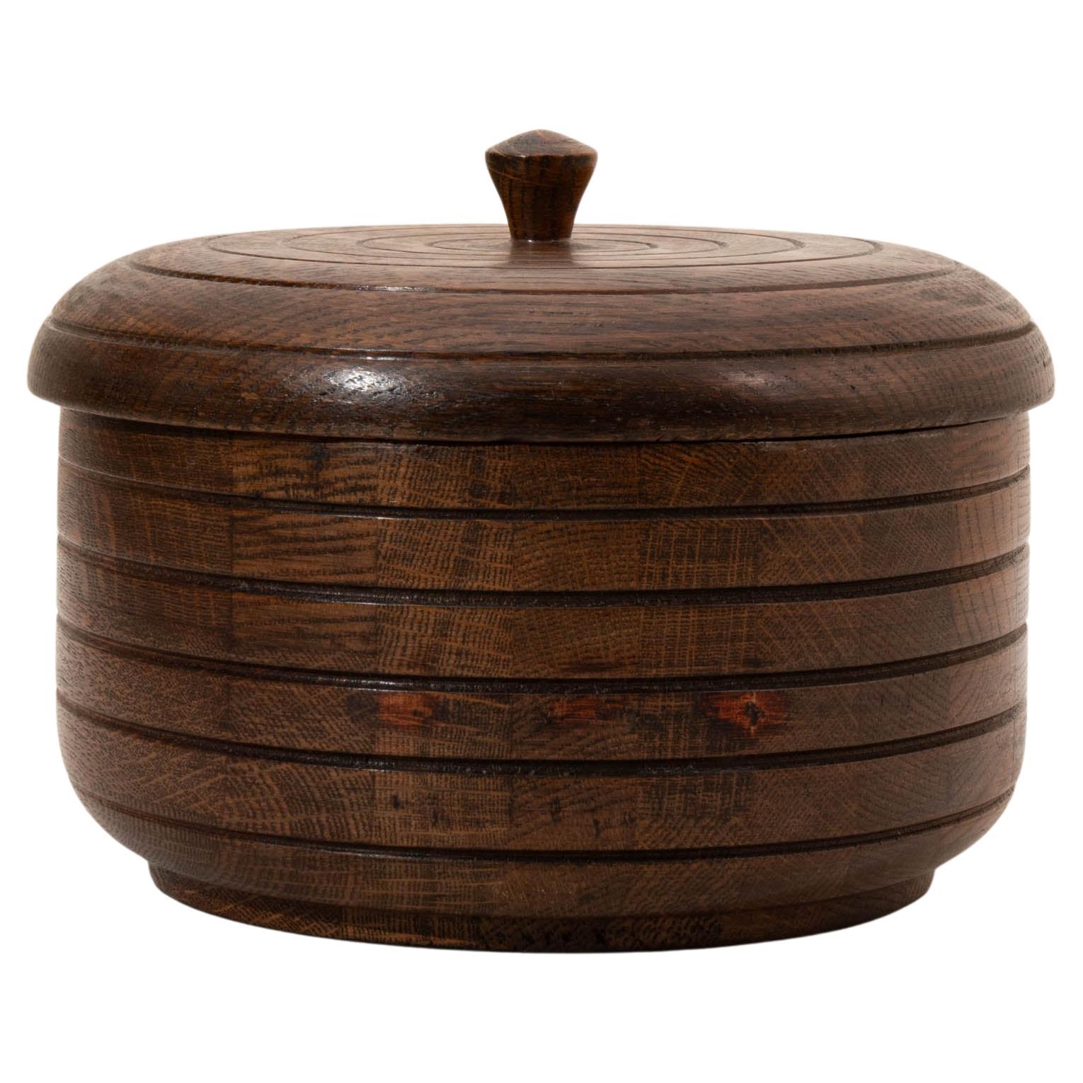 1960s French Mid-Century Modern Turned Lidded Box