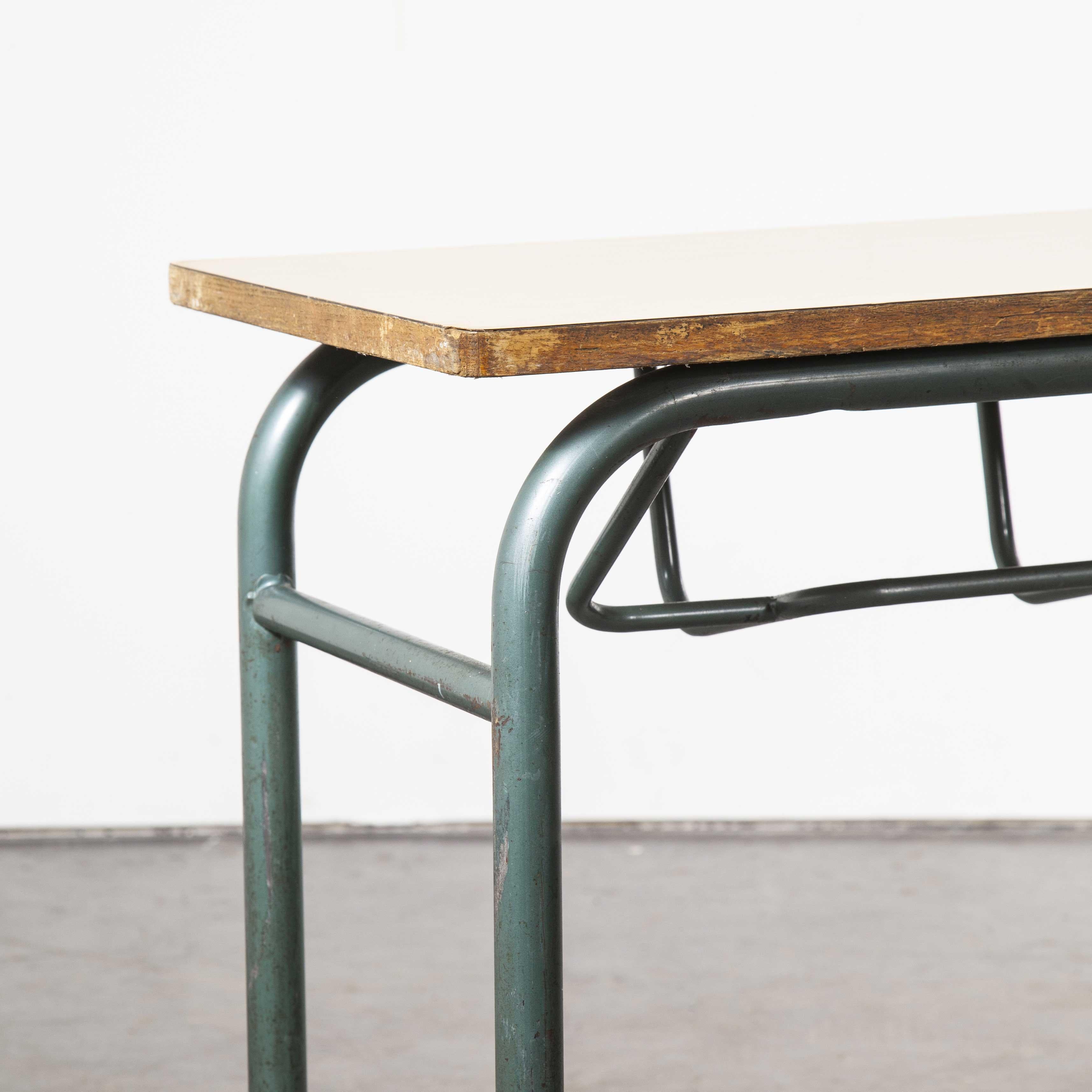 1960s French Midcentury Mullca School Desk, Console Table In Good Condition In Hook, Hampshire