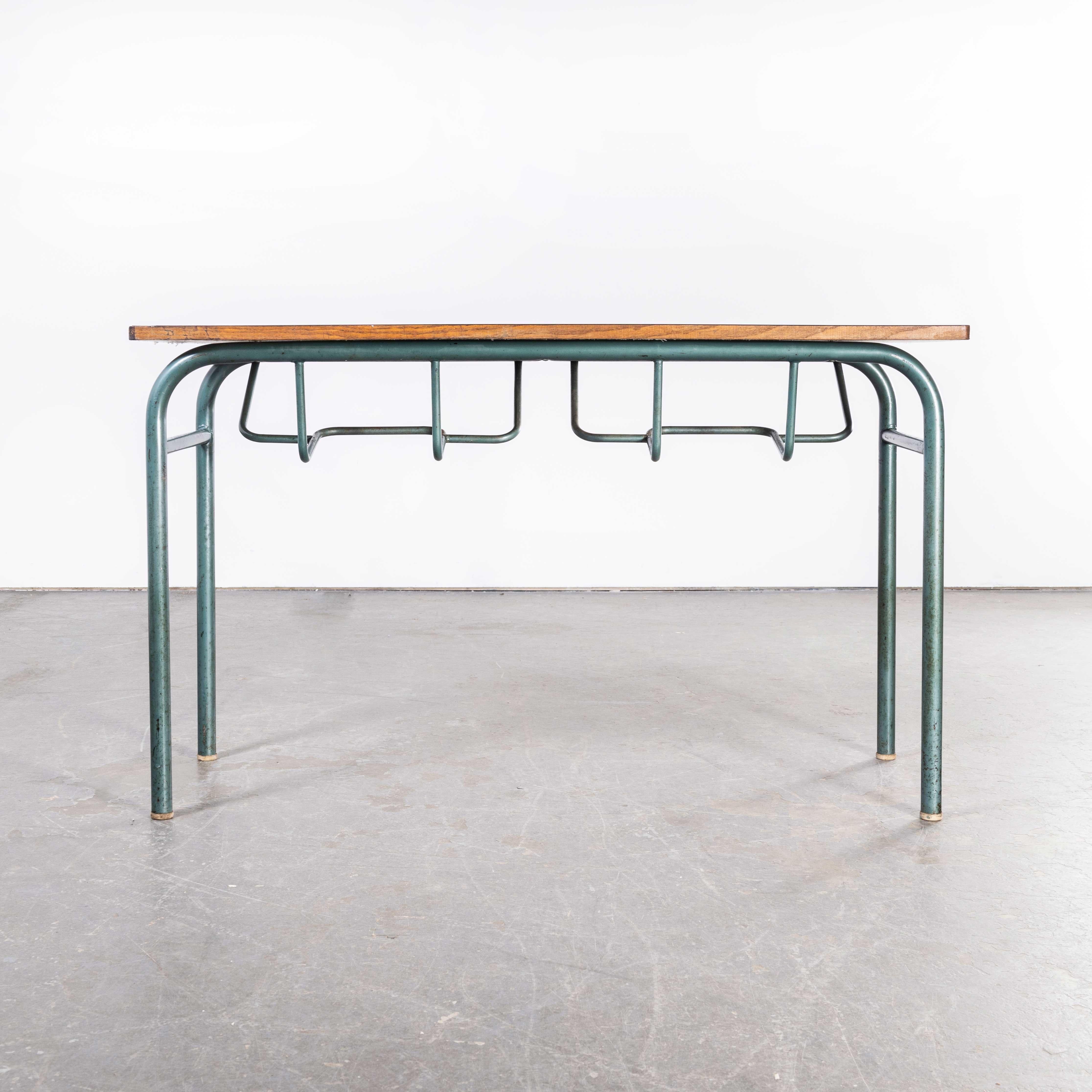 1960's French Mid-Century Mullca School Desk, Console Table In Good Condition For Sale In Hook, Hampshire