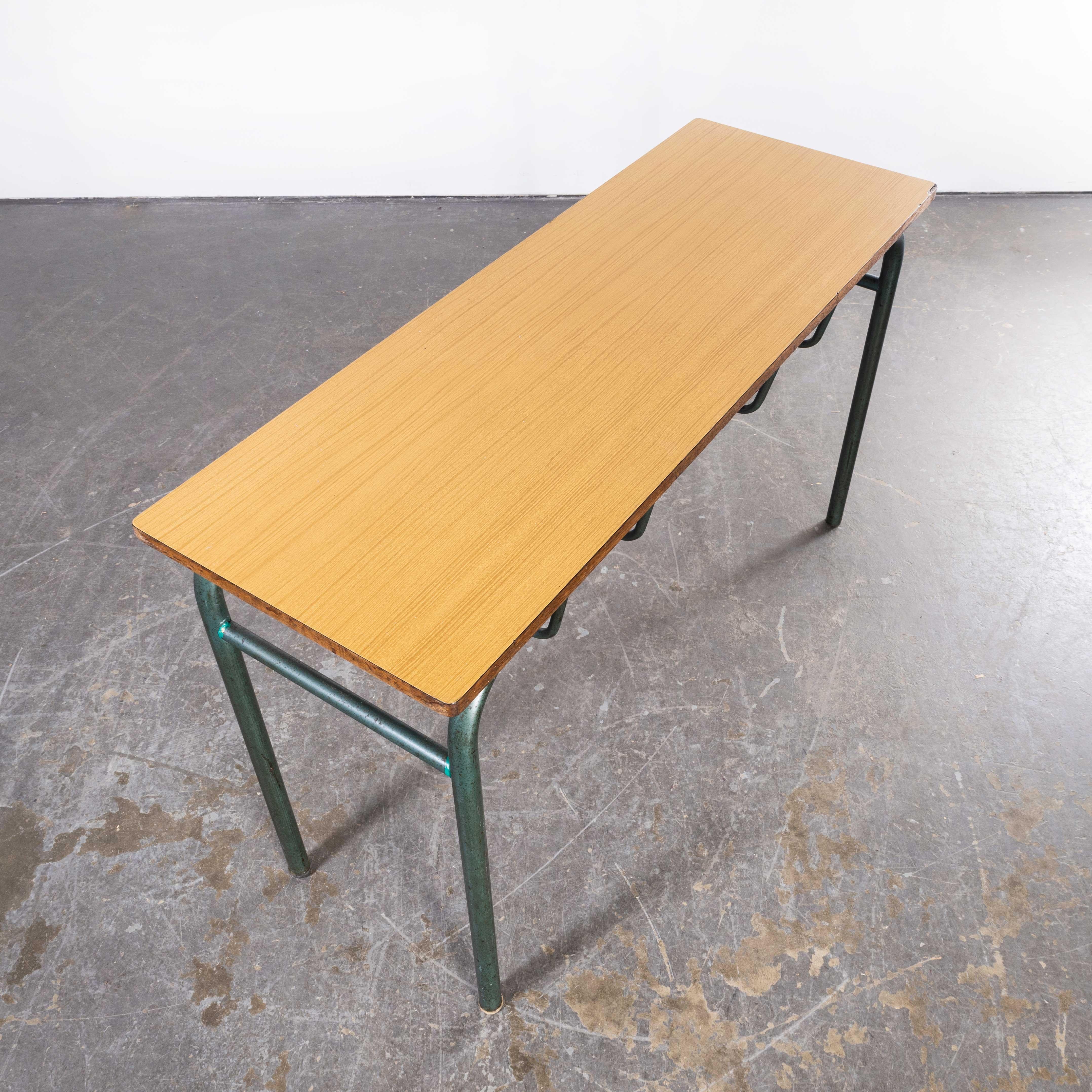 1960's French Mid Century Mullca School Desk, Console Table For Sale 3