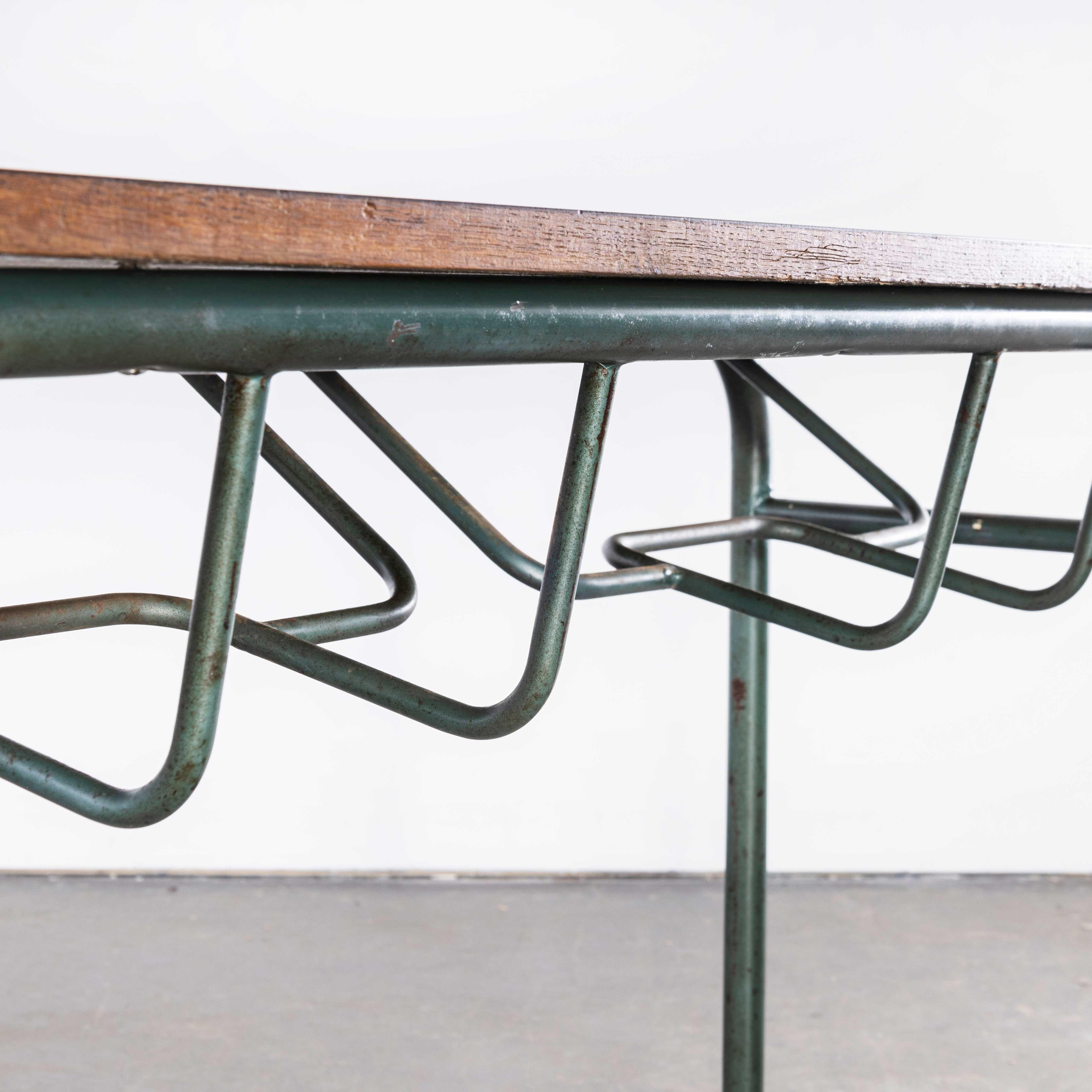 1960's French Mid Century Mullca School Desk, Console Table For Sale 4