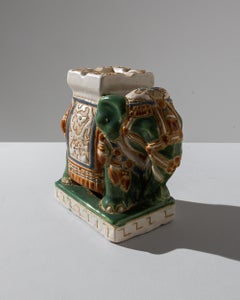 1960s French Miniature Ceramic Elephant