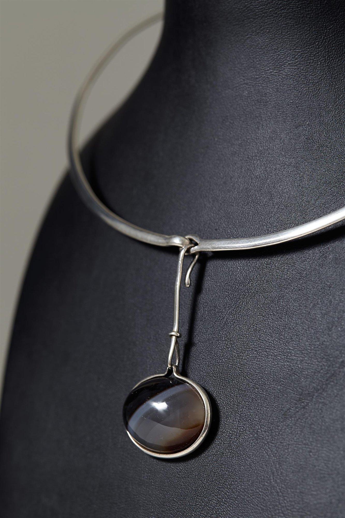 Cabochon Necklace, designed by Torun Bülow-Hübe. 1960's. For Sale