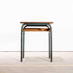 1960's French Mullca Mid Century Single School Desk - Console Table
