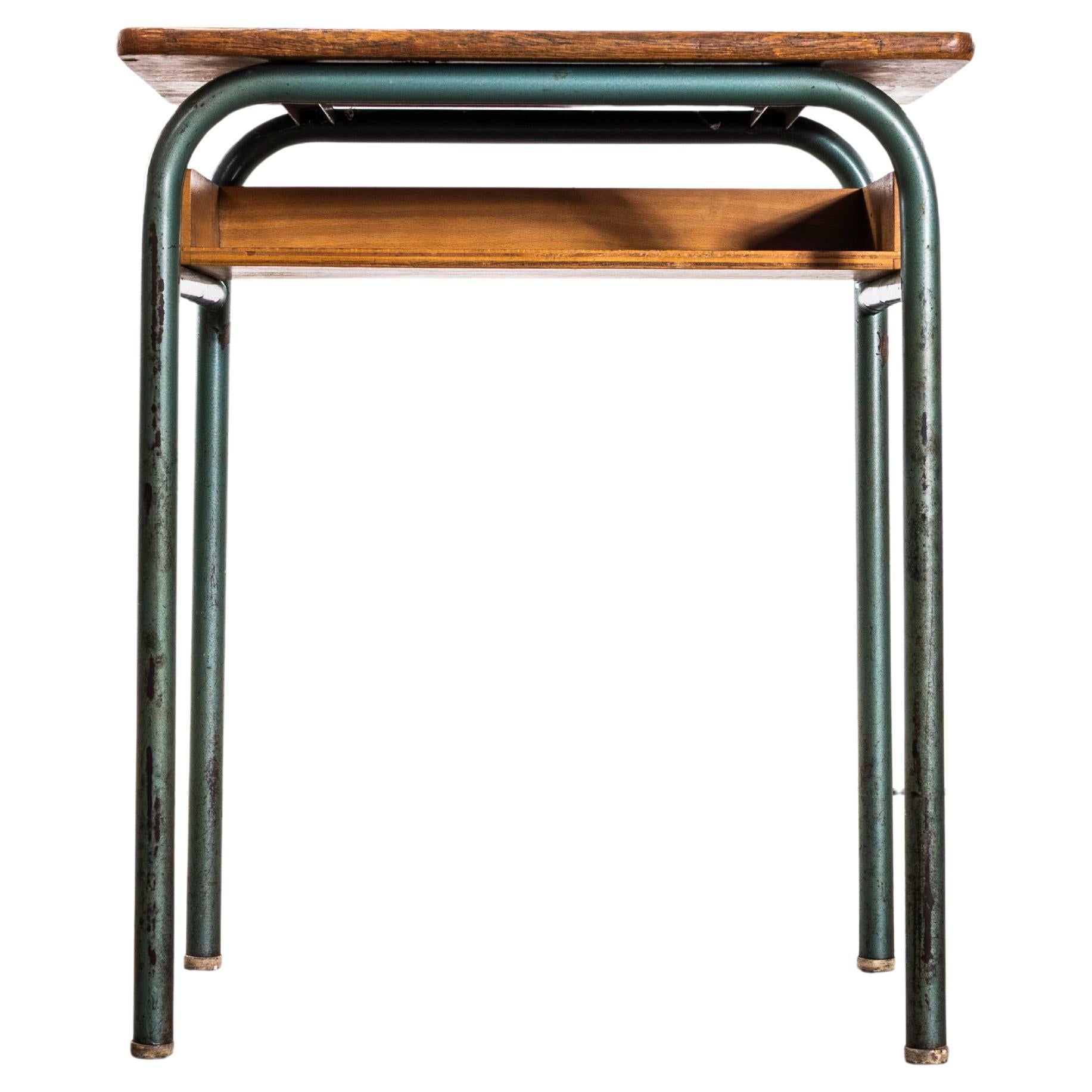 1960
s French Mullca Mid Century Single School Desk - Console Table