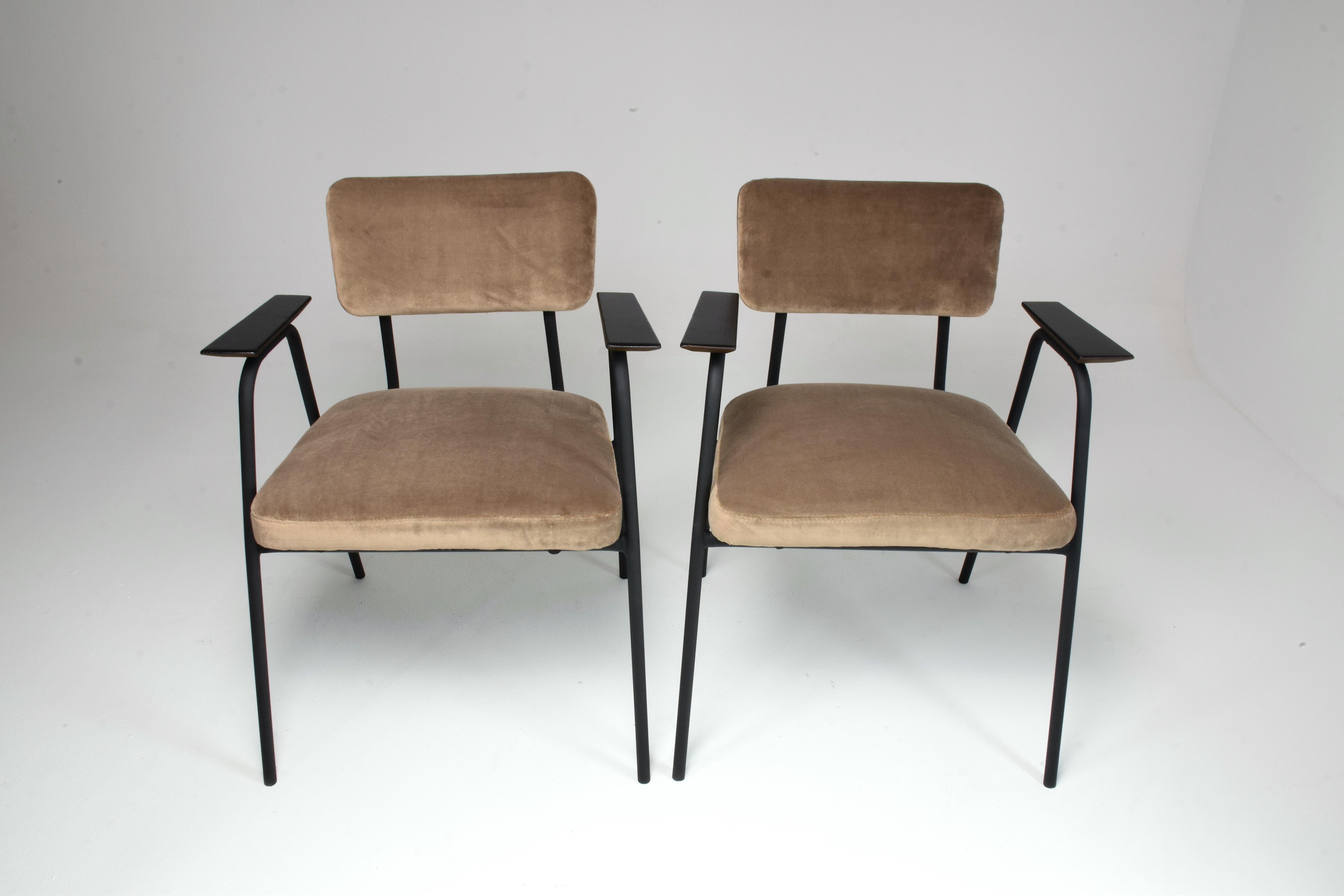 20th Century 1960's French Pair of Armchairs by Pierre Guariche 