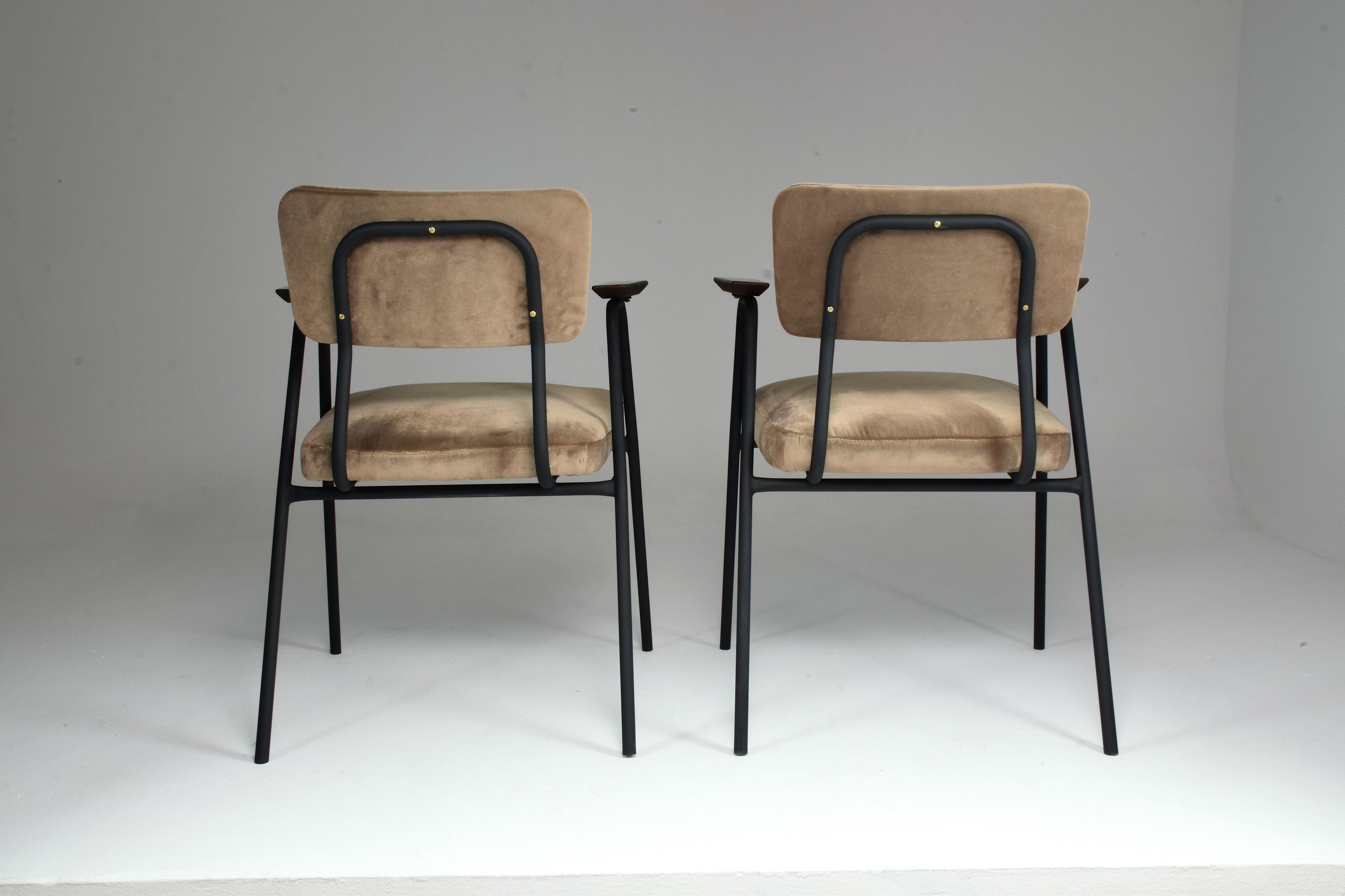 1960's French Pair of Armchairs by Pierre Guariche  1