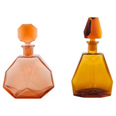 1960s French Perfume Bottle, a Pair