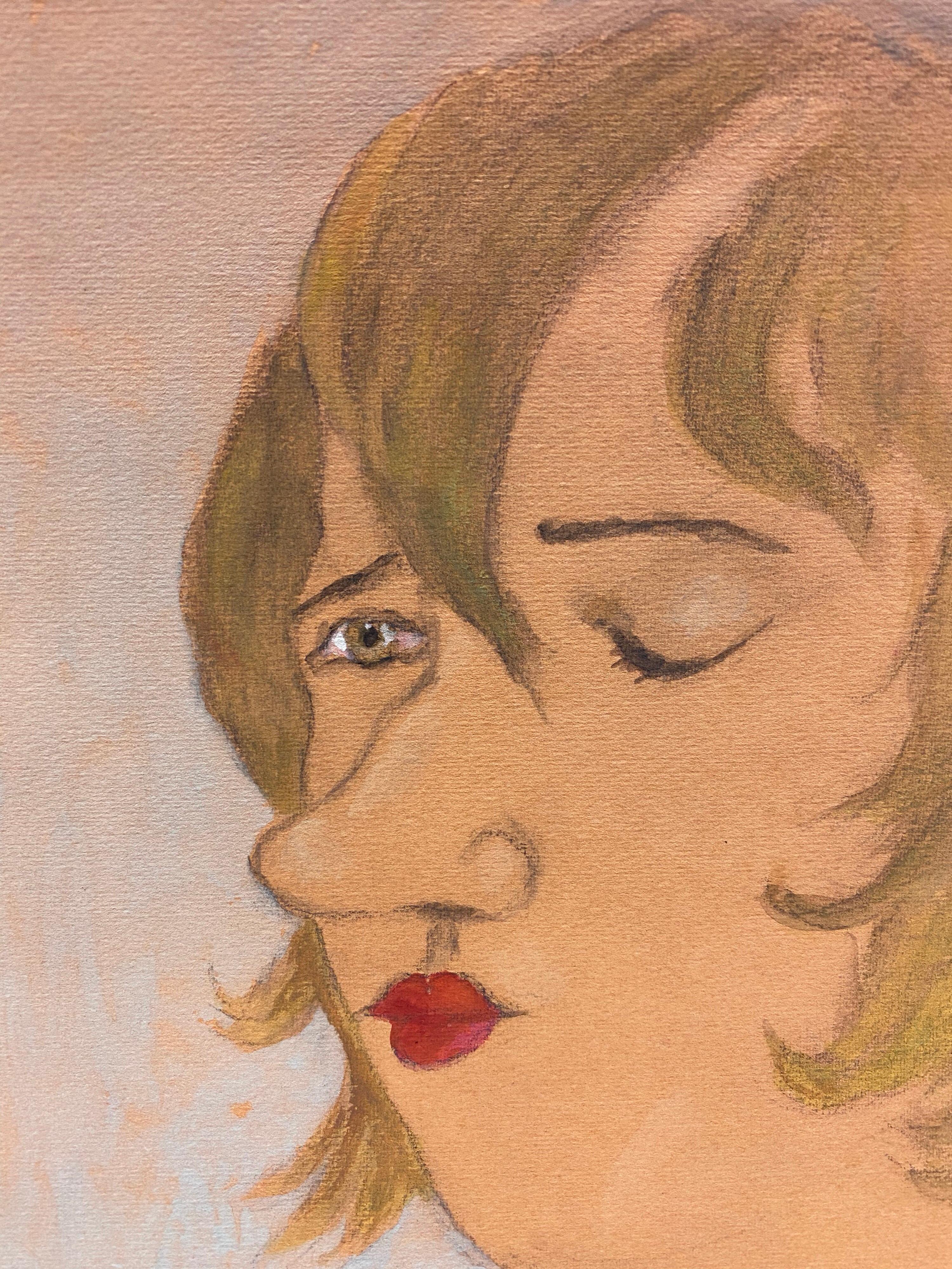 Portrait de caractère français
École française, milieu du XXe siècle
Peinture à la gouache sur papier non encadré
Signé dans le coin inférieur 
Image : 12 x 9,5 pouces



Peinture de portrait français magnifiquement décorative des années