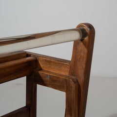 1960s French Provincial Medium Oak Bar Cart with Wheels, Two-Tier
