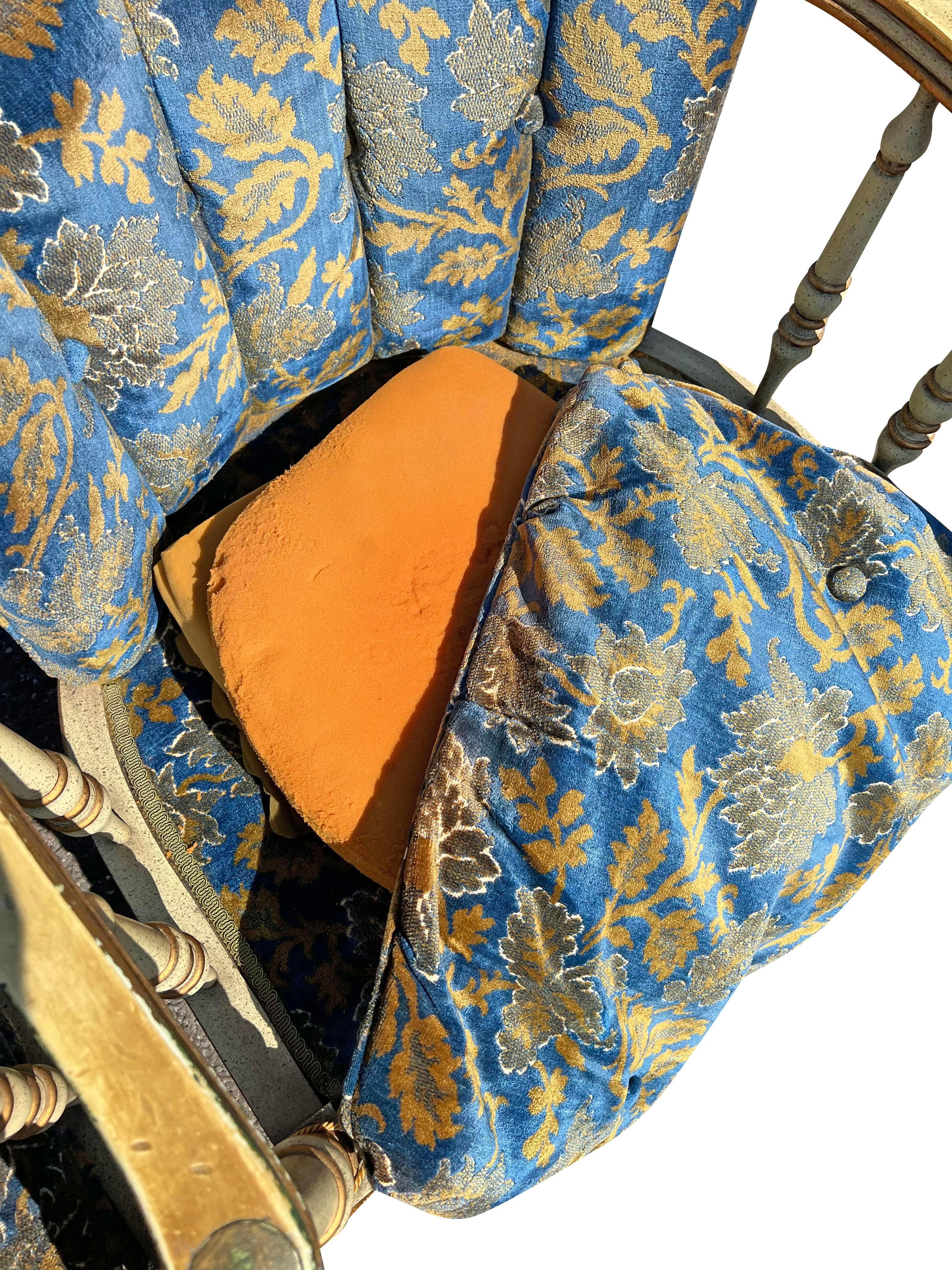 1960s French Provincial Style Vintage Lounge Chairs a Pair 5