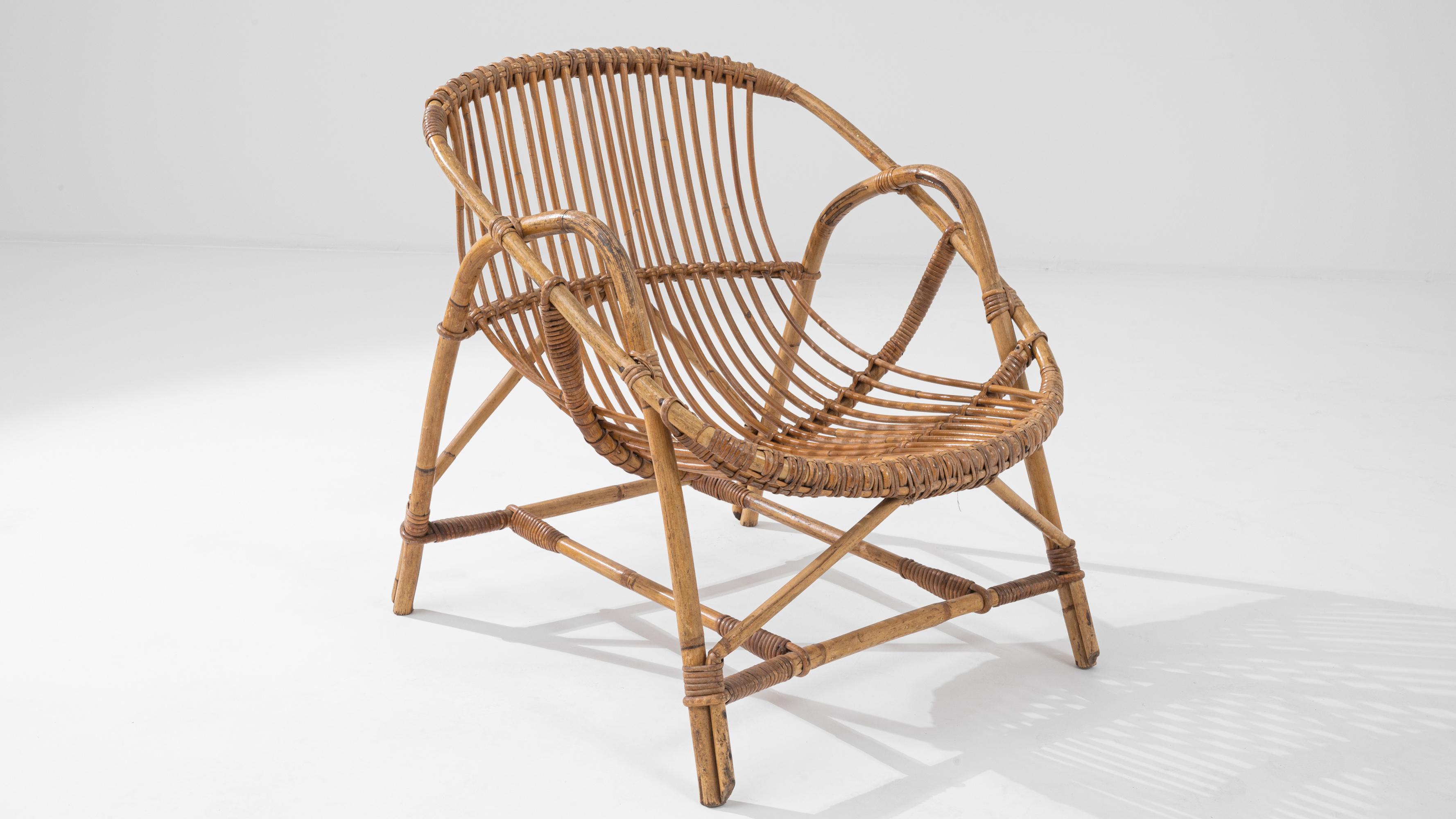 1960s French Rattan Armchair 5