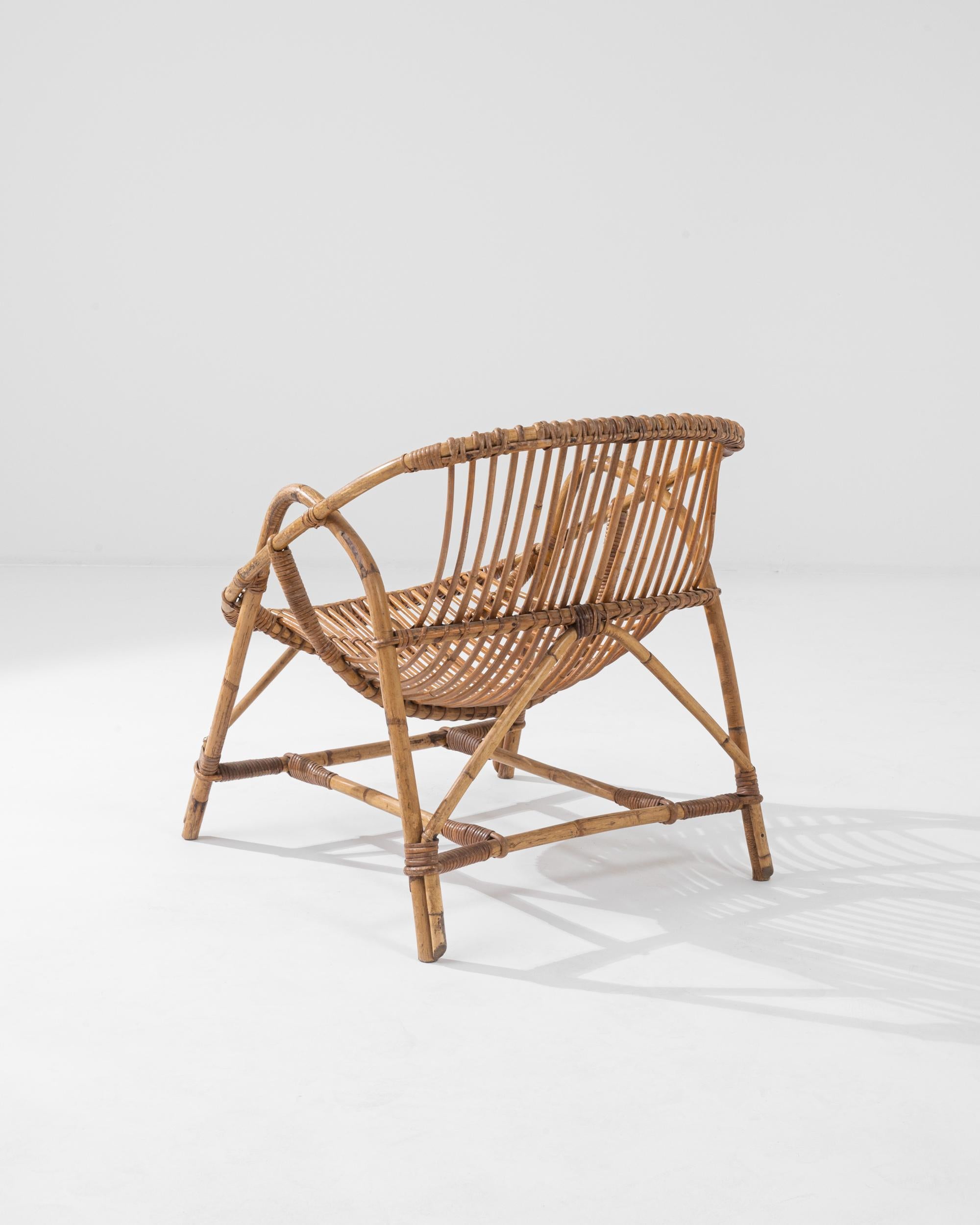 1960s French Rattan Armchair 2