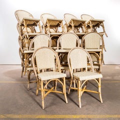 1960’s French Rattan Bistro Dining Chairs