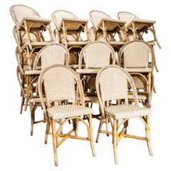 1960’s French Rattan Bistro Dining Chairs