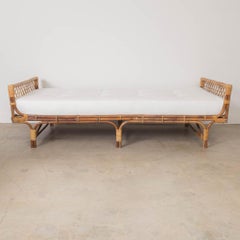 1960s French Rattan Daybed