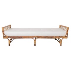 1960s French Rattan Daybed