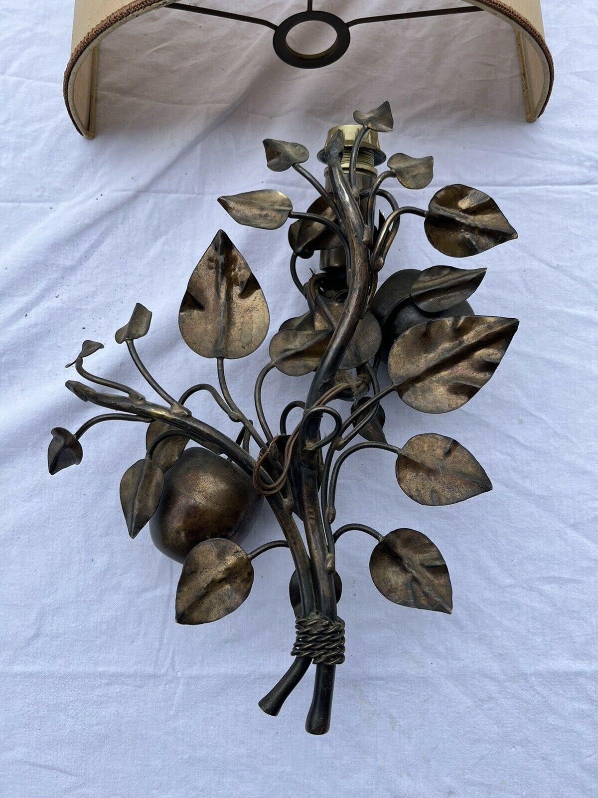 1960s French Regency Bronze Apple Tree Branch Wall Sconce/ Sculpture att. Jansen For Sale 5