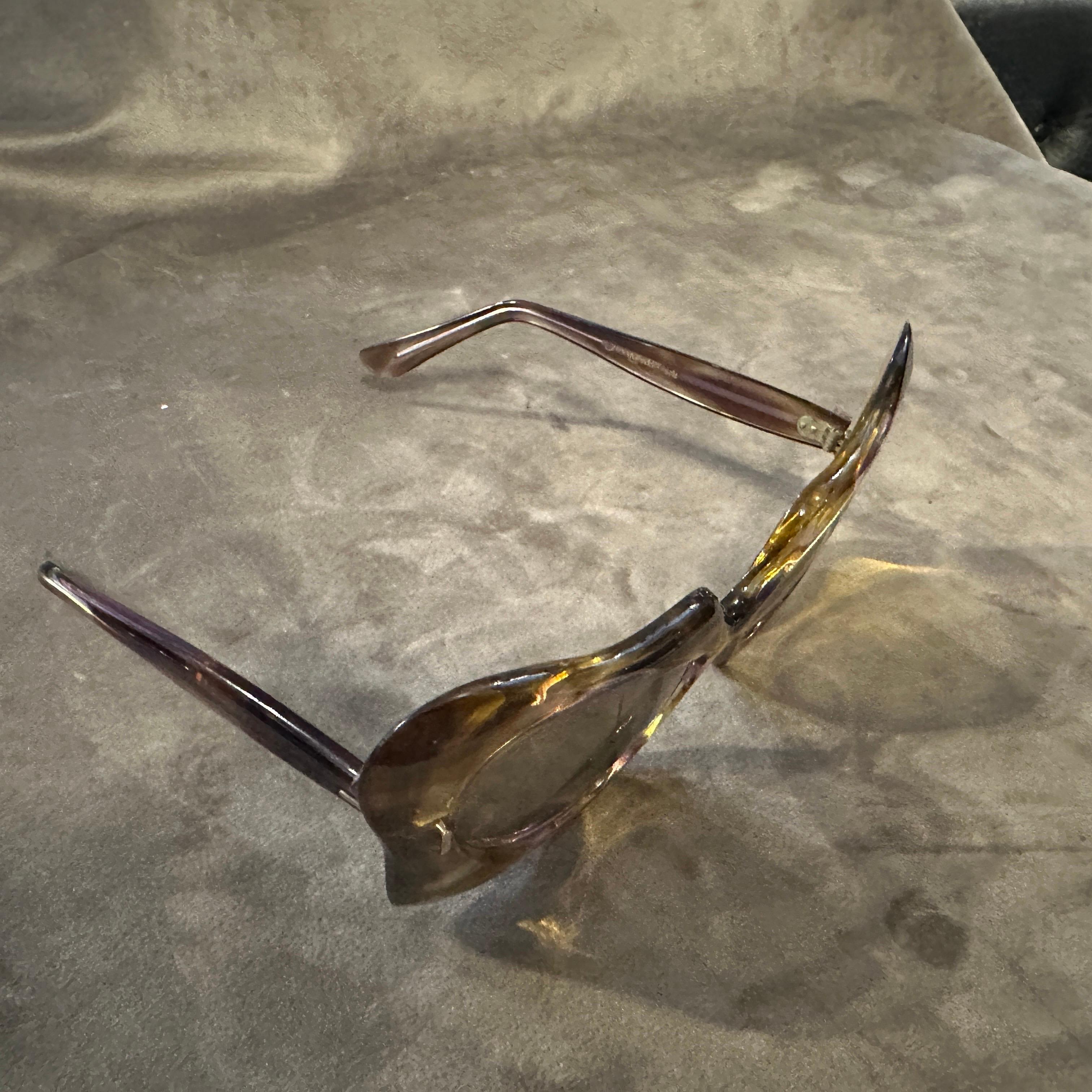 1960s French Riviera Style Amazing French Oversized Sunglasses For Sale 6
