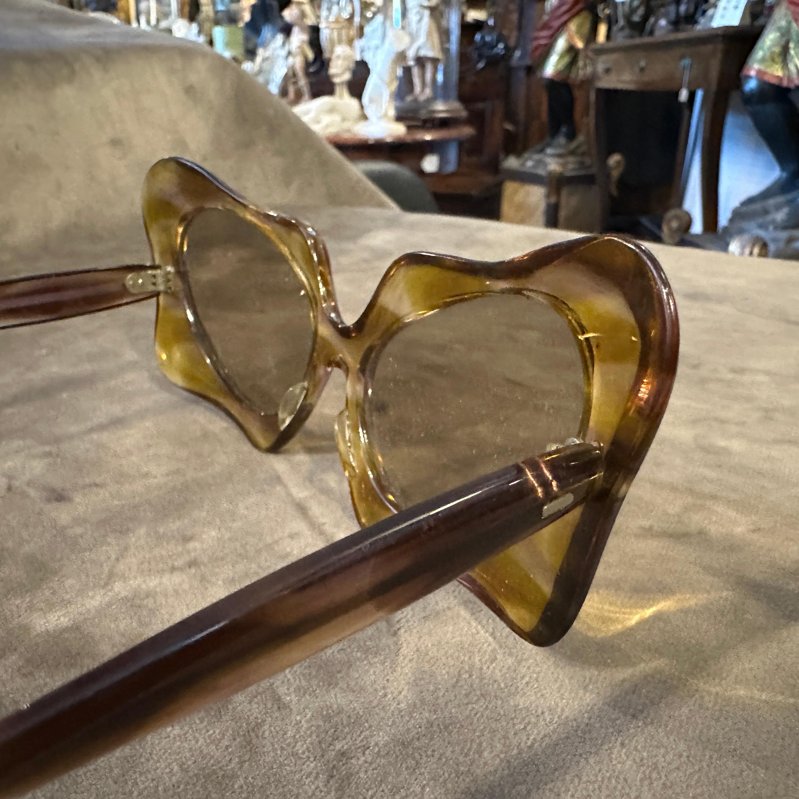 1960s French Riviera Style Amazing French Oversized Sunglasses For Sale 1