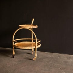 Carrello da bar in corda, Francia, anni '60