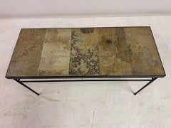1960s French Stone Tile Topped Coffee Table