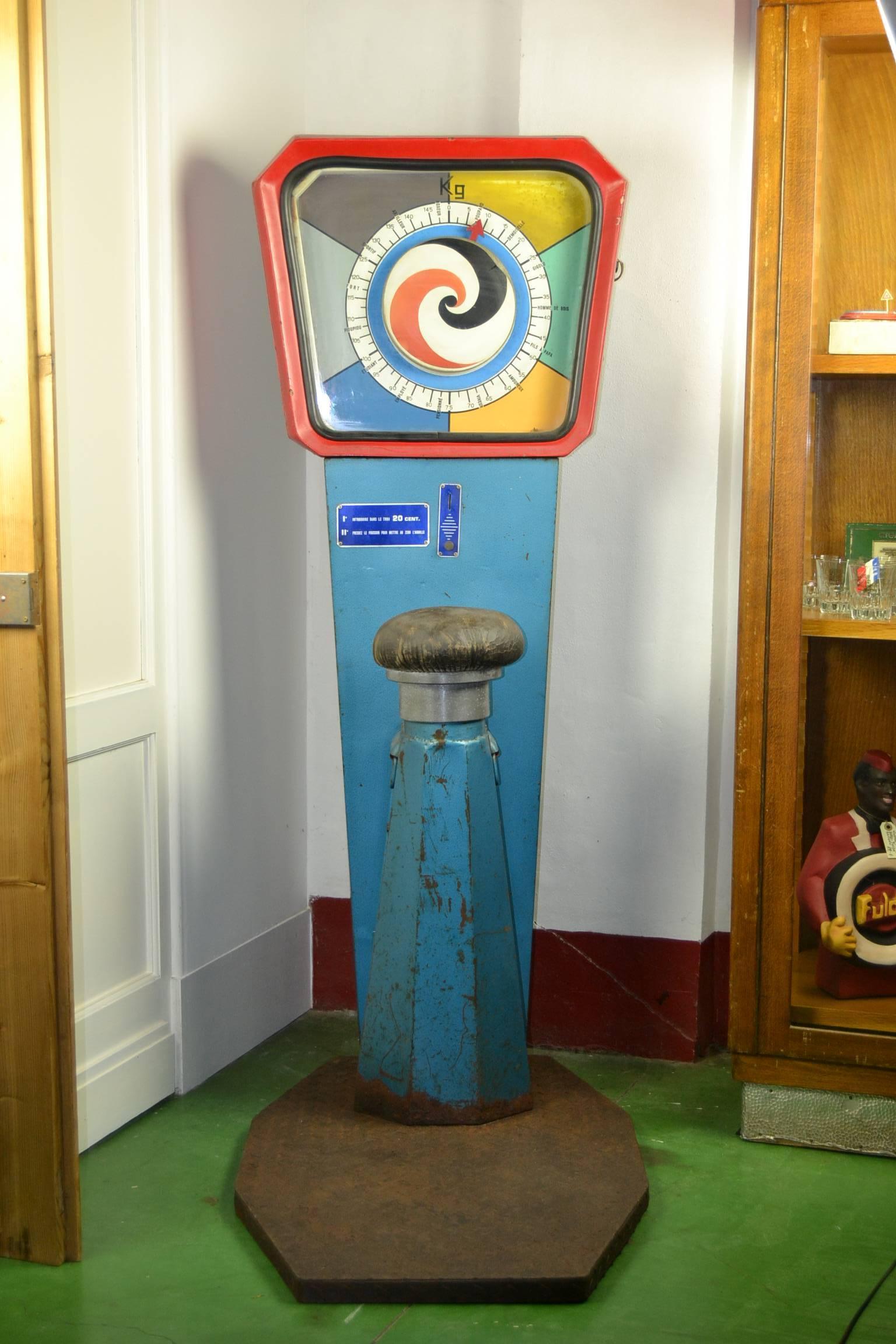 1960s French Strenght Tester, Power Game Machine  3