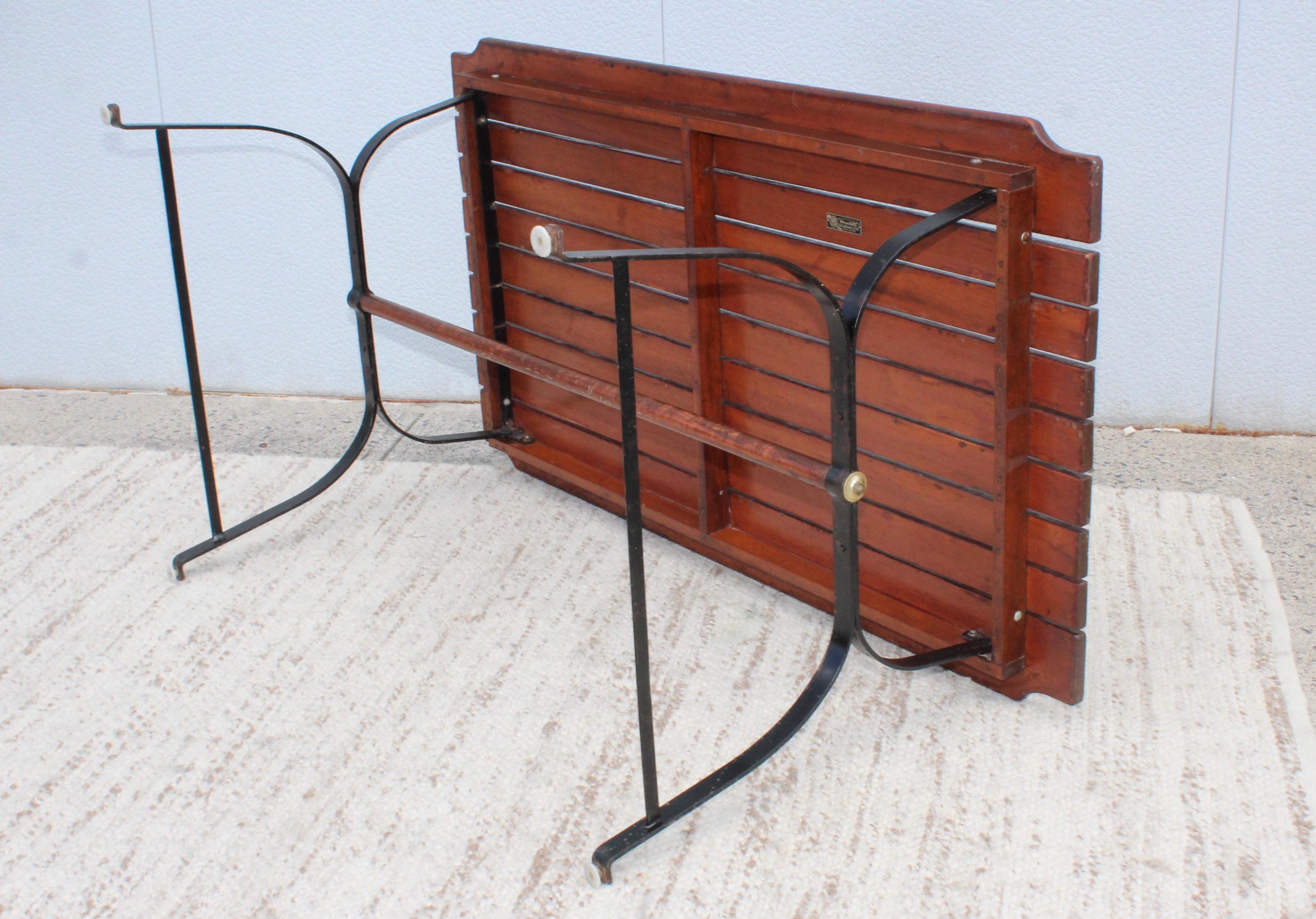 1960s French Style Dining Table with Nesting Benches 9