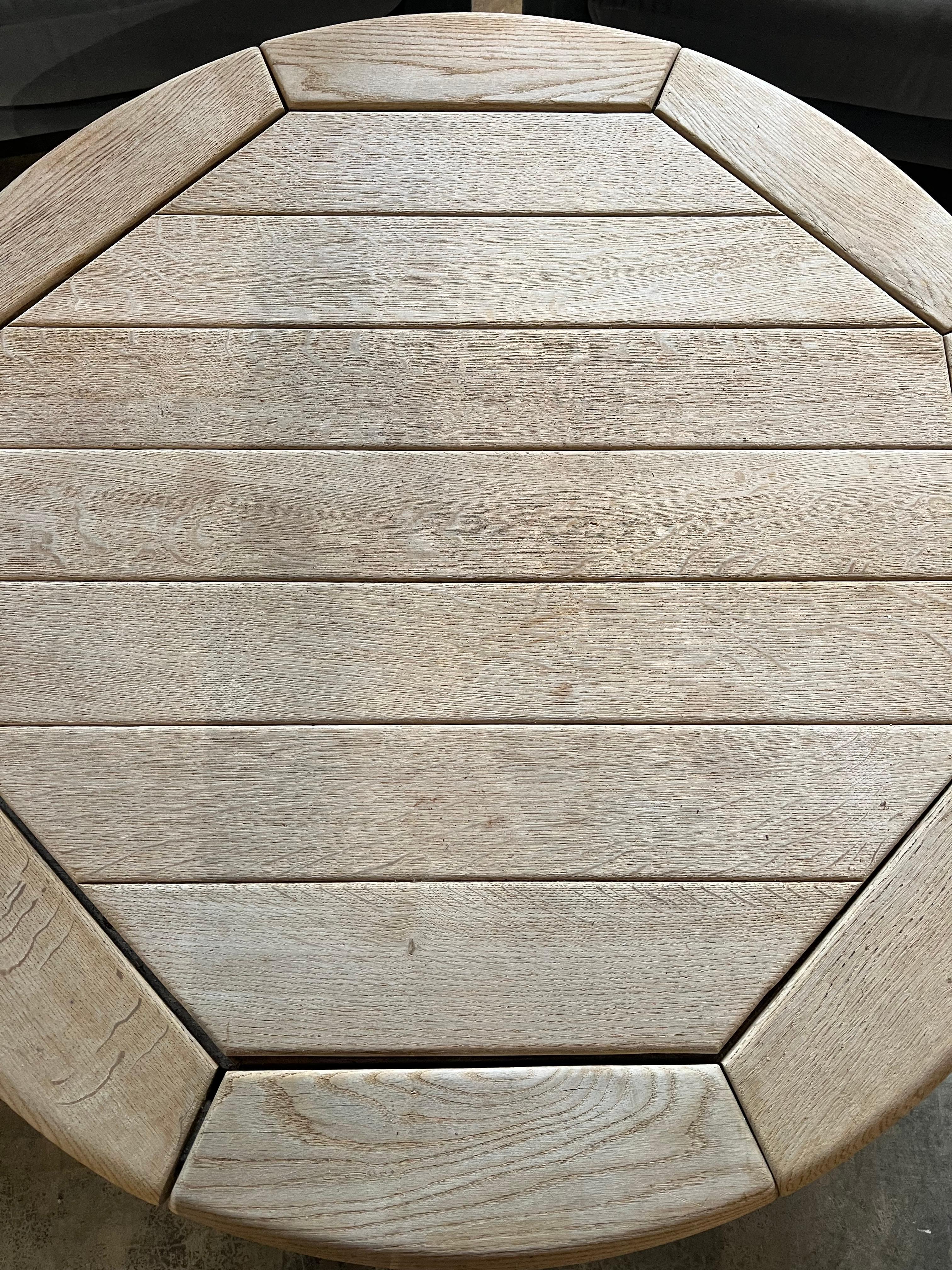 Mid-20th Century 1960’s French White Oak Coffee Table