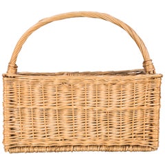 1960s French Wicker Basket